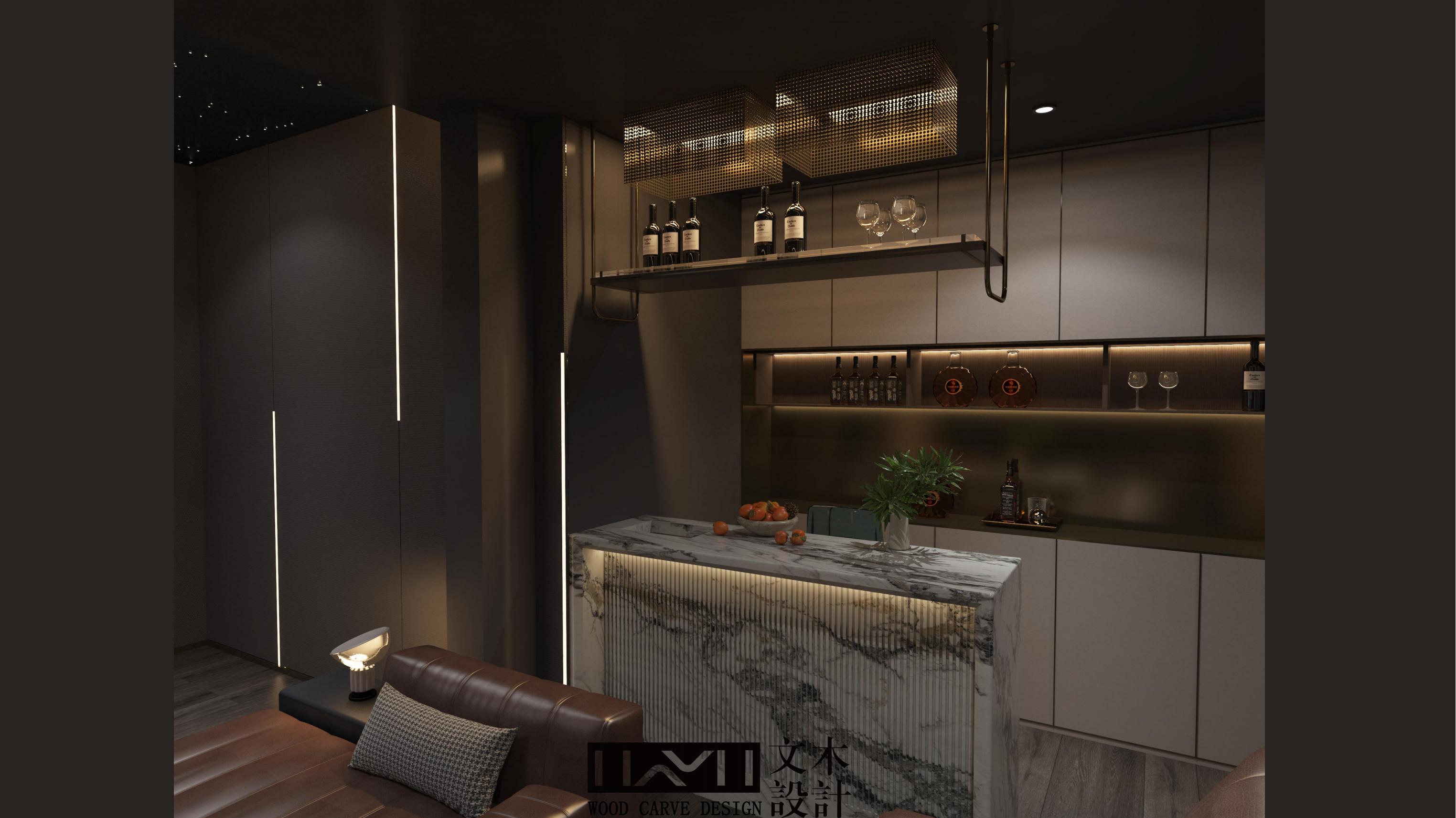 美的顺城府580㎡意式轻奢丨中国昆明丨文木设计事务所-4