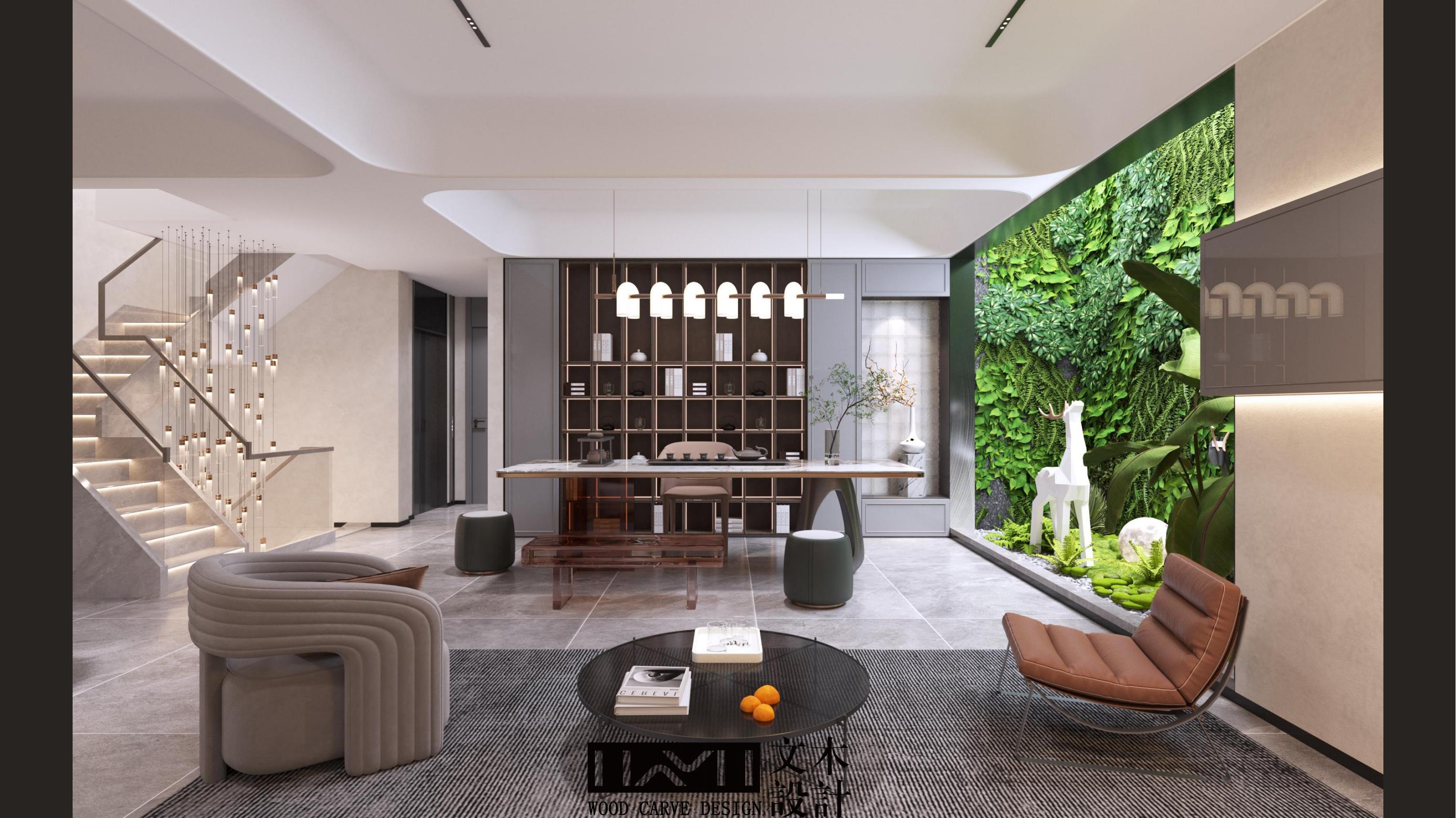 美的顺城府580㎡意式轻奢丨中国昆明丨文木设计事务所-5