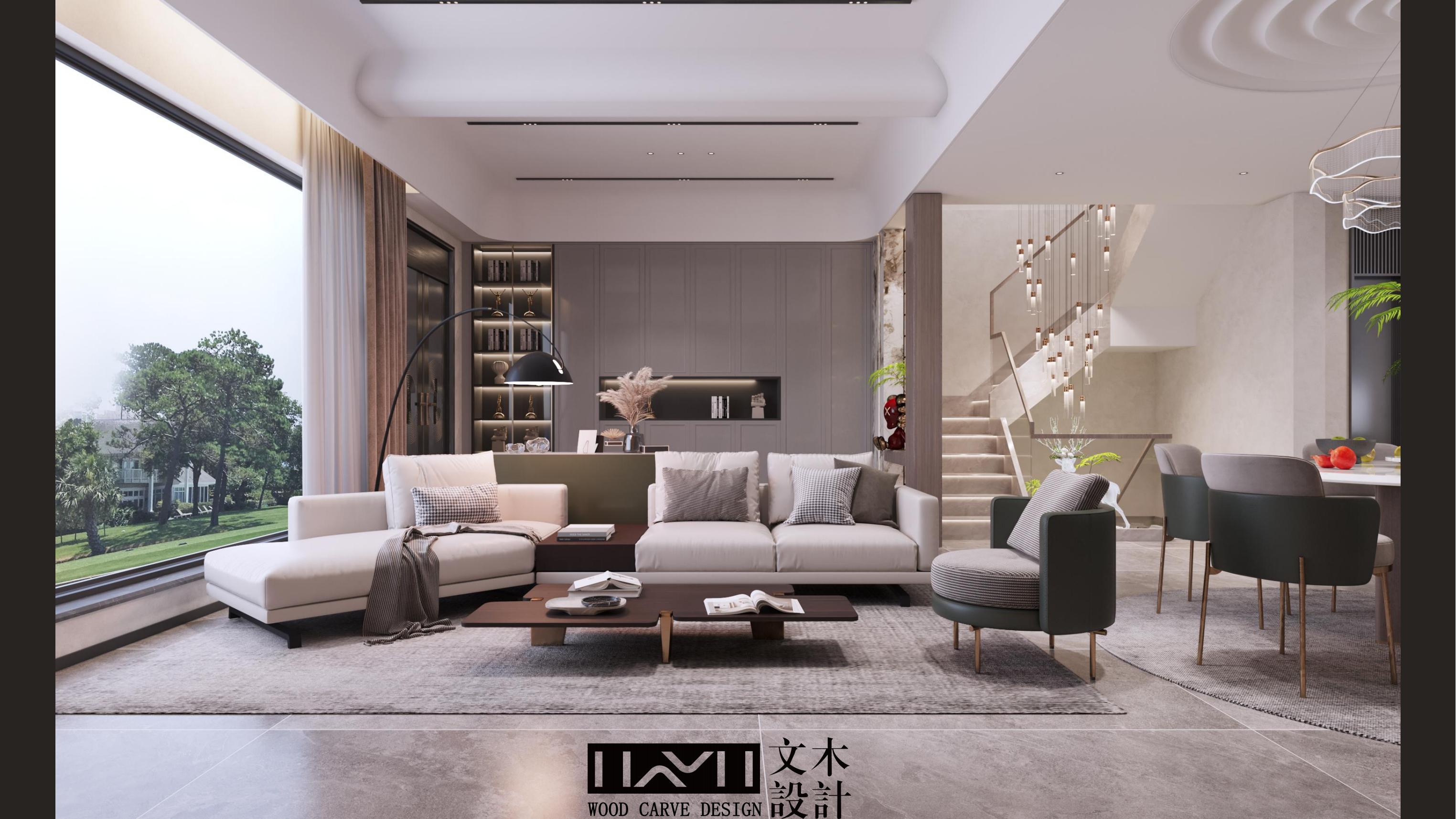 美的顺城府580㎡意式轻奢丨中国昆明丨文木设计事务所-14