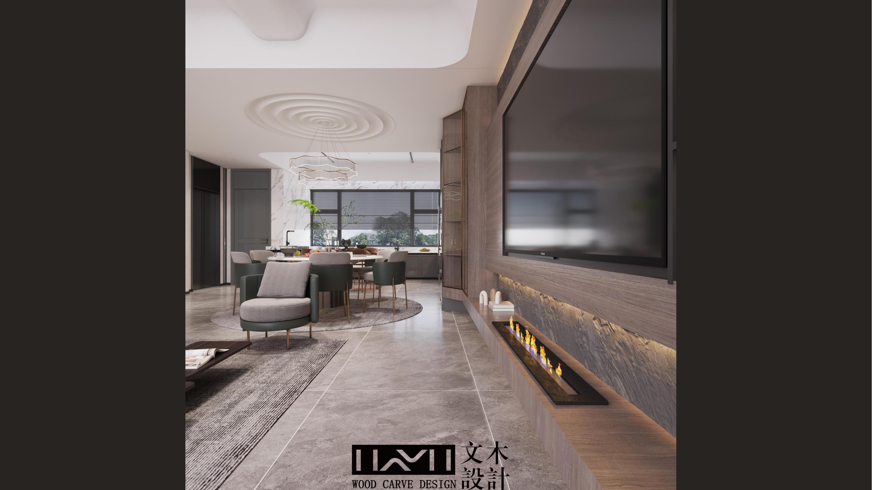 美的顺城府580㎡意式轻奢丨中国昆明丨文木设计事务所-12