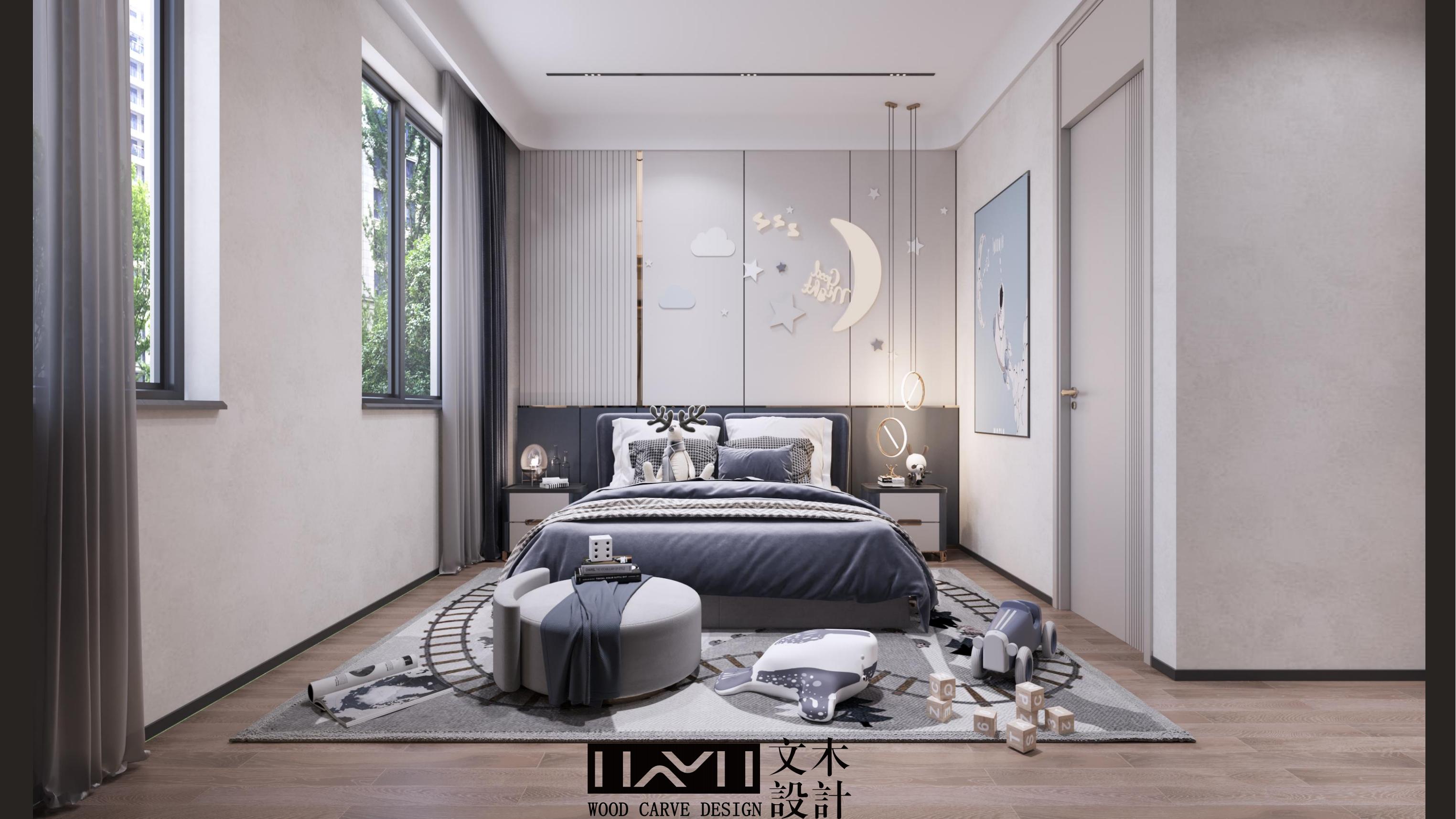 美的顺城府580㎡意式轻奢丨中国昆明丨文木设计事务所-21