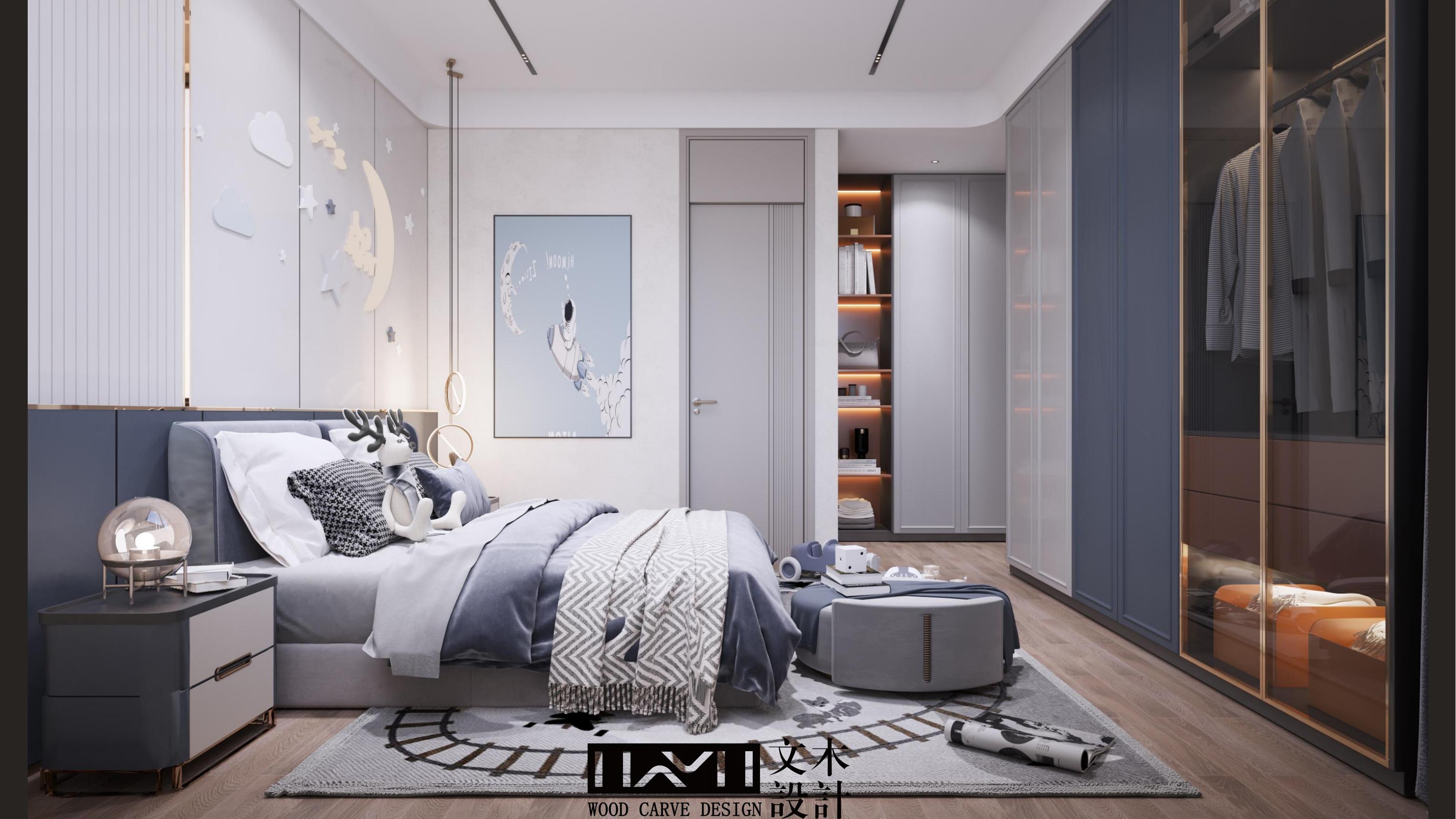 美的顺城府580㎡意式轻奢丨中国昆明丨文木设计事务所-22