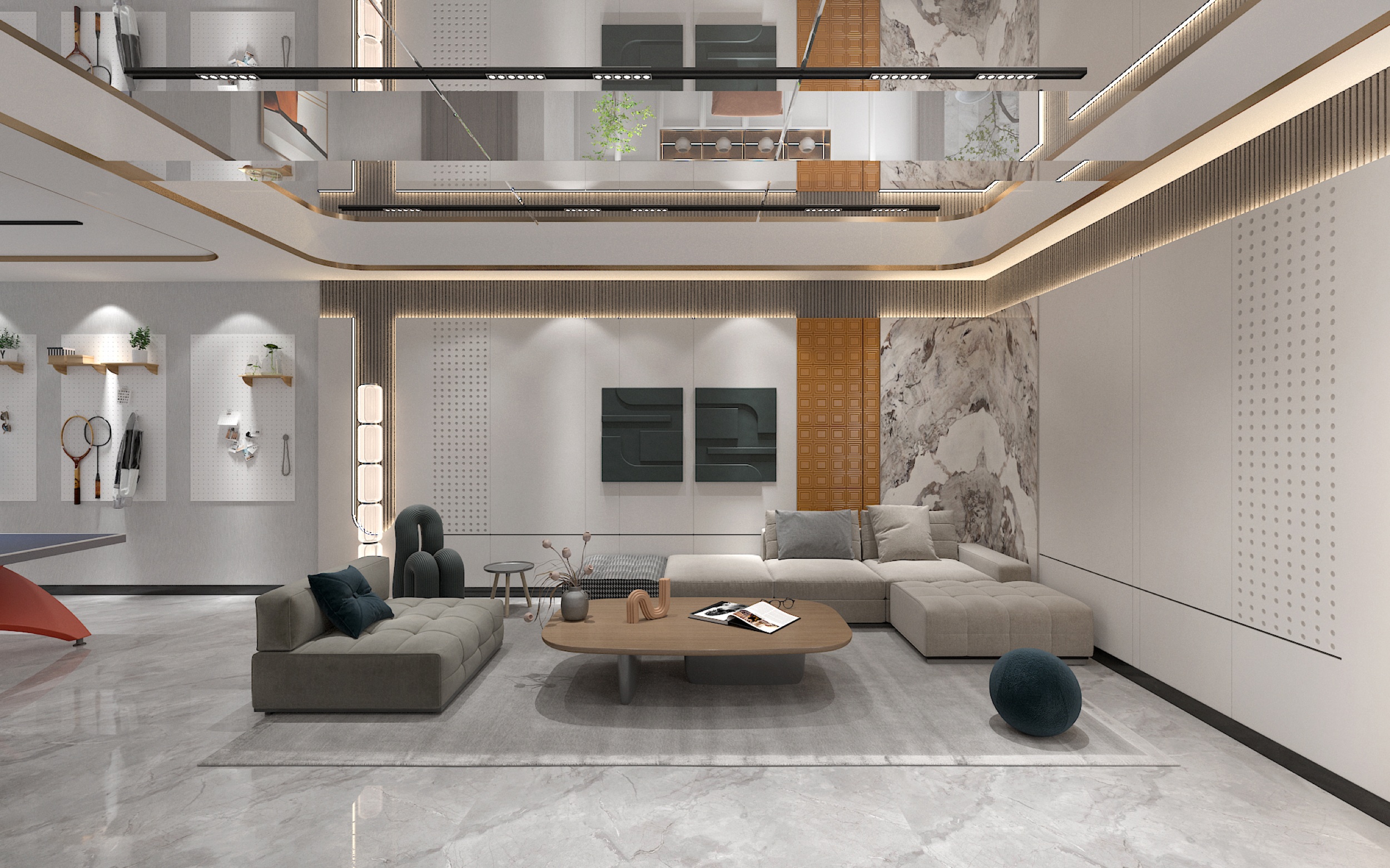 美的顺城府520㎡意式轻奢丨中国昆明丨文木设计事务所-9