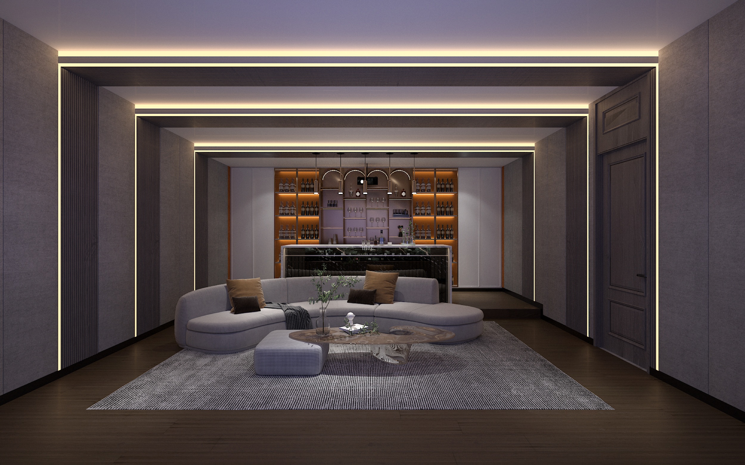 美的顺城府520㎡意式轻奢丨中国昆明丨文木设计事务所-18