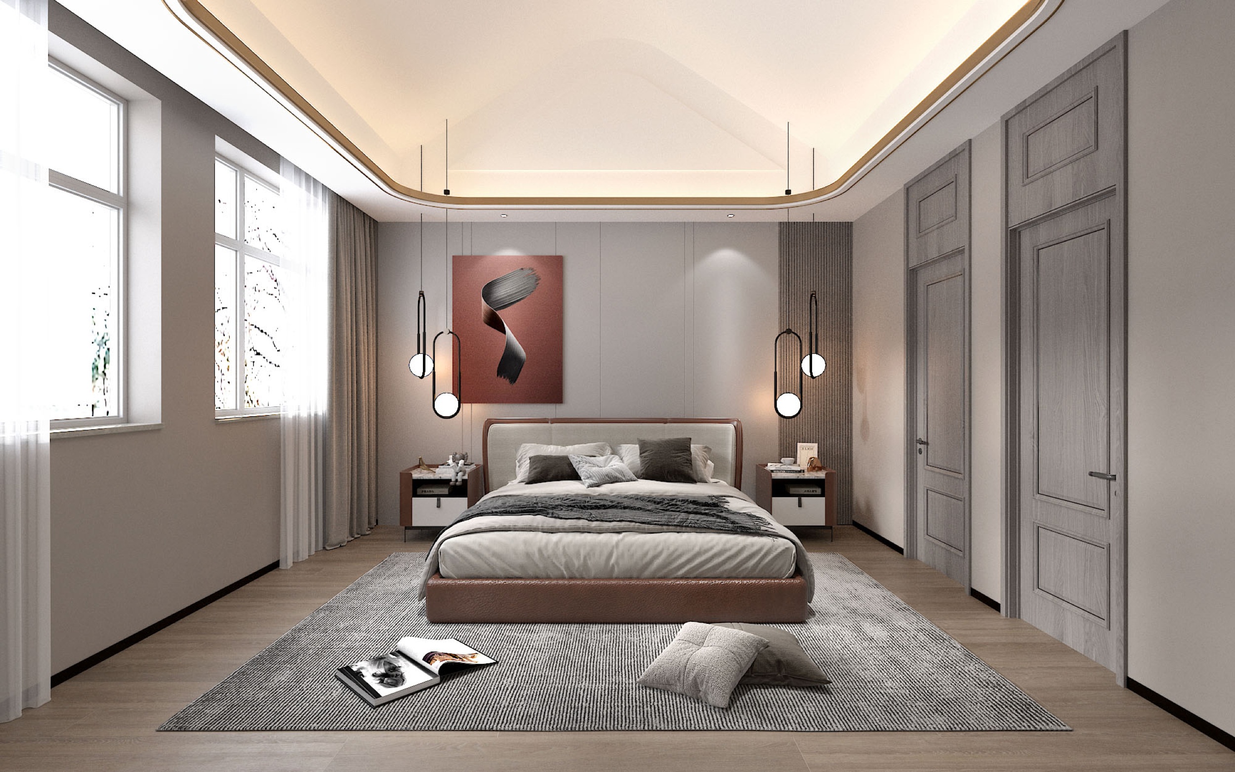 美的顺城府520㎡意式轻奢丨中国昆明丨文木设计事务所-24