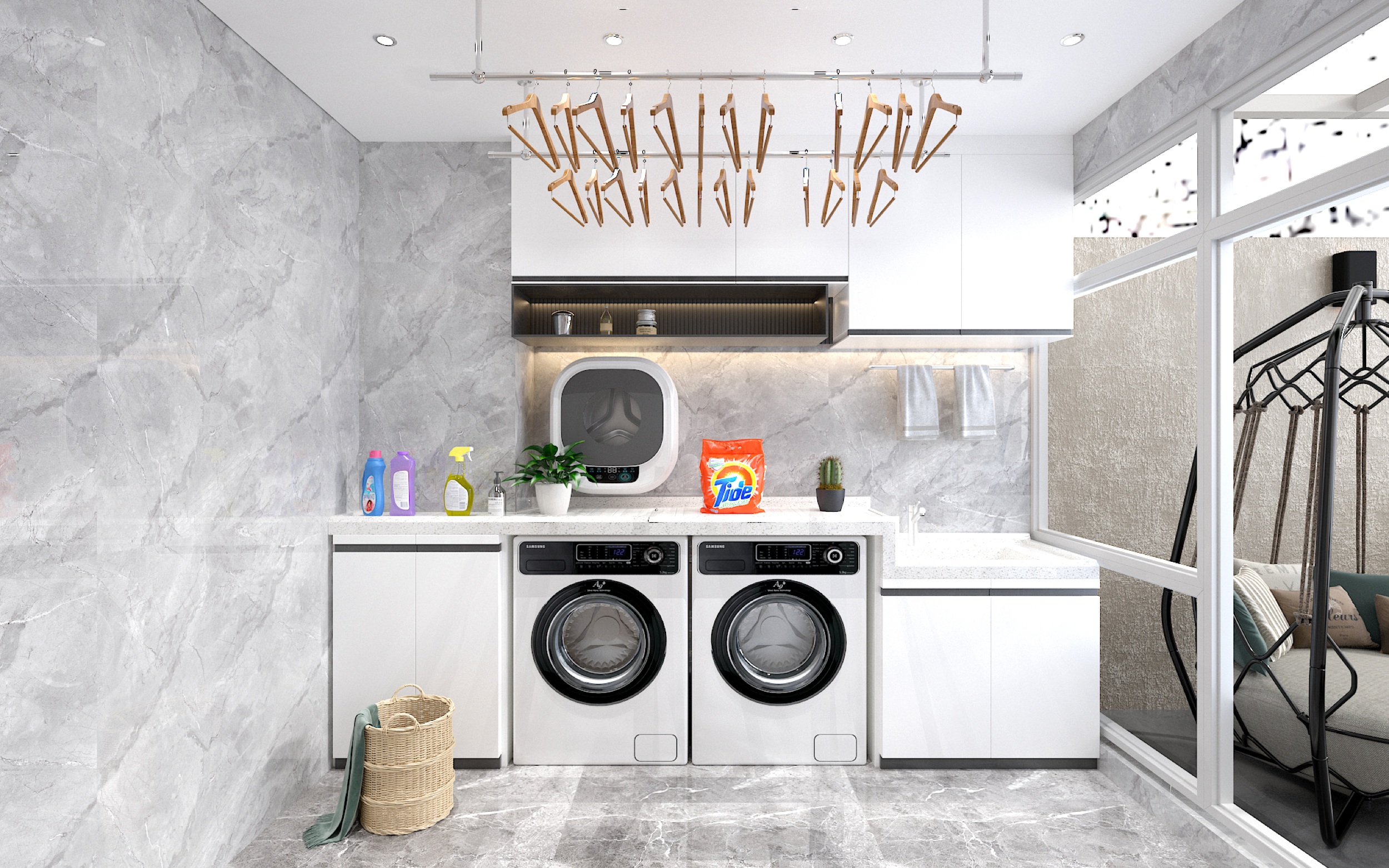 美的顺城府520㎡意式轻奢丨中国昆明丨文木设计事务所-26