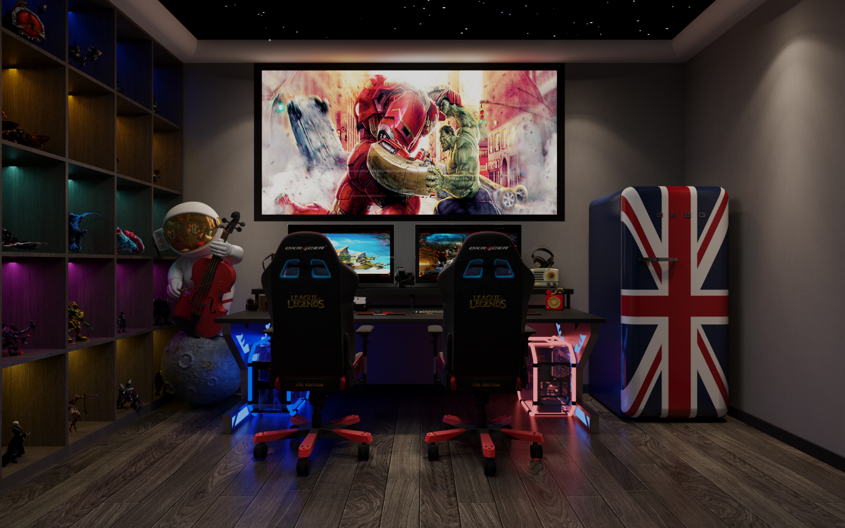 美的顺城府580㎡双拼意式轻奢丨中国昆明丨文木设计事务所-18