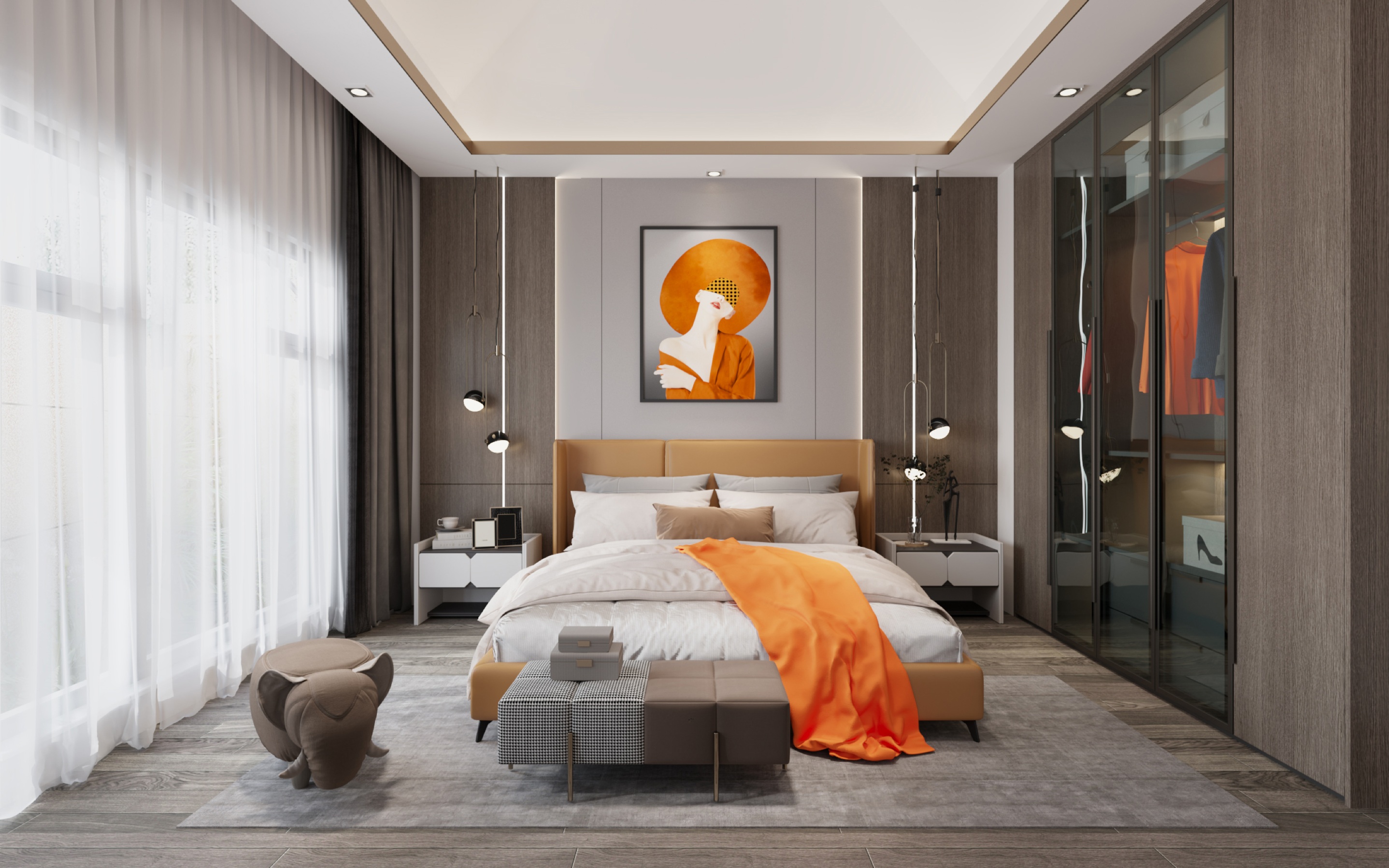 美的顺城府580㎡双拼意式轻奢丨中国昆明丨文木设计事务所-28