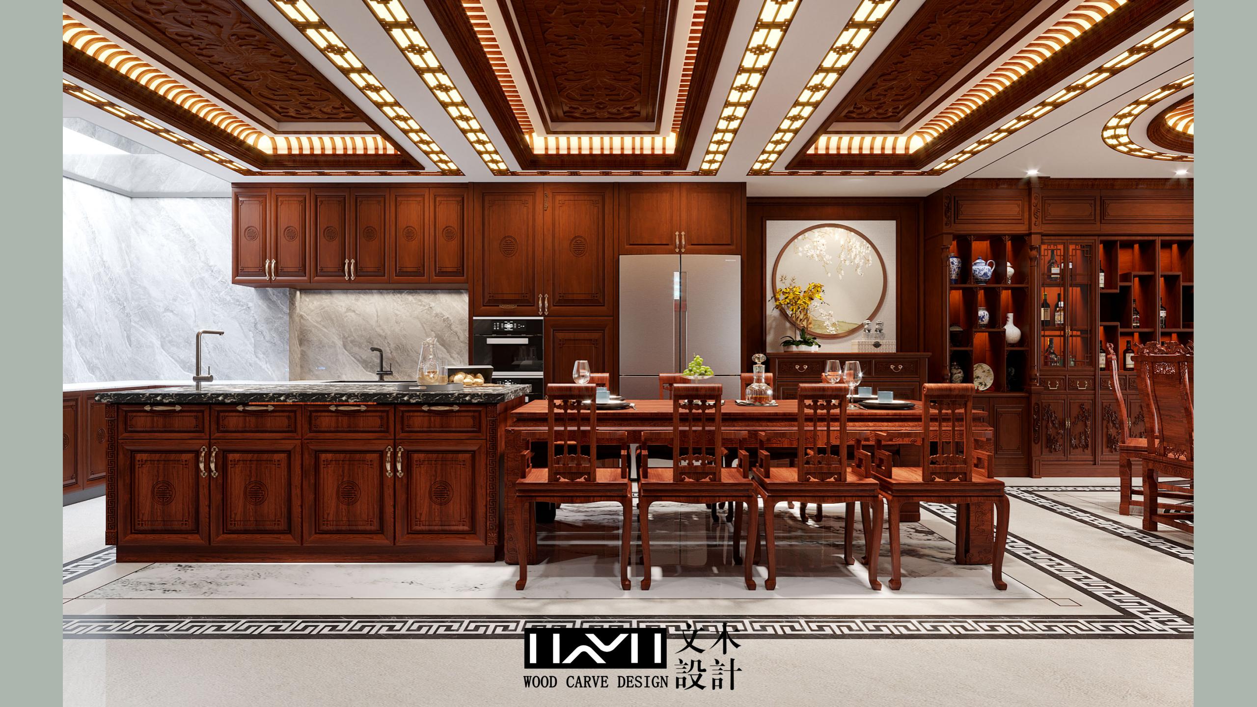 滇池ONE860㎡古典中式（红木家具）丨中国昆明丨文木设计事务所-10