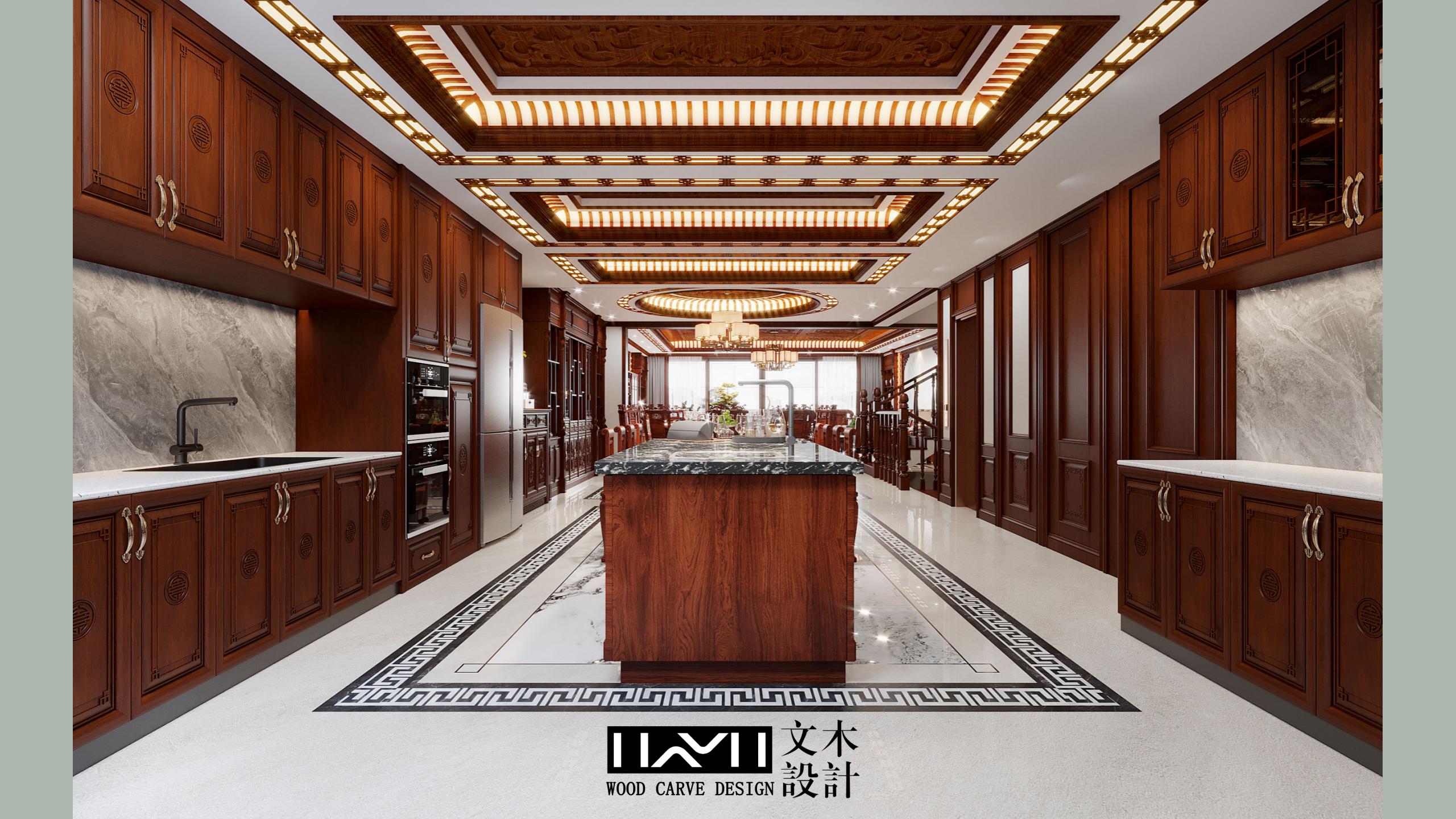 滇池ONE860㎡古典中式（红木家具）丨中国昆明丨文木设计事务所-12