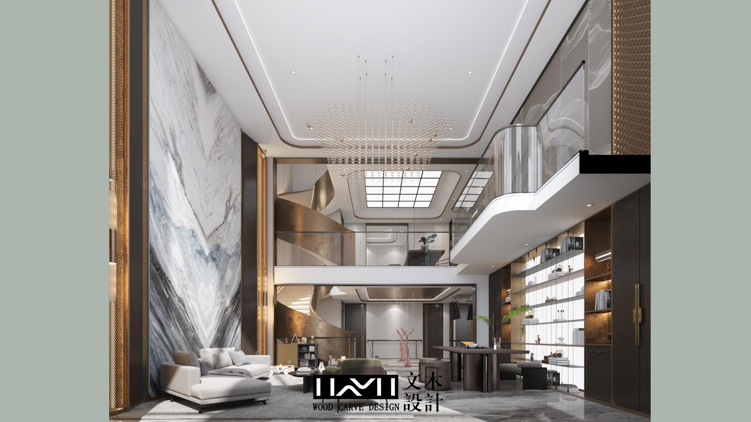 滇池ONE860㎡现代轻奢丨中国昆明丨文木设计事务所-19