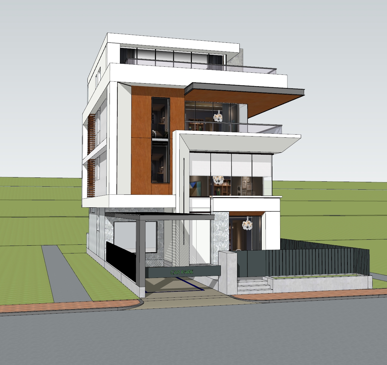 现代风独栋别墅 丨中国成都丨深圳市异方建筑设计有限公司-5