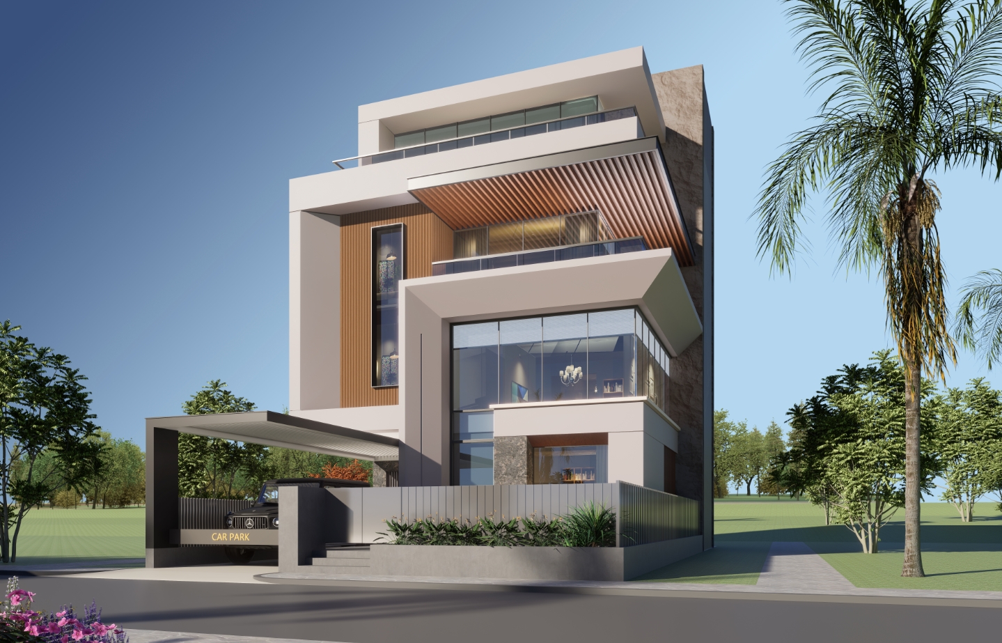 现代风独栋别墅 丨中国成都丨深圳市异方建筑设计有限公司-1