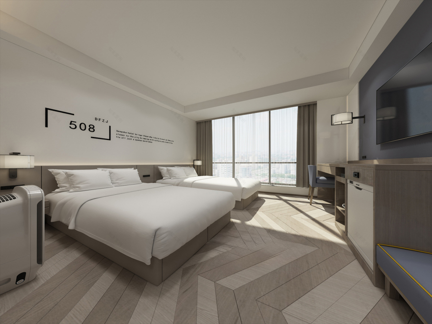 酒店客房丨中国北京丨李设计-12