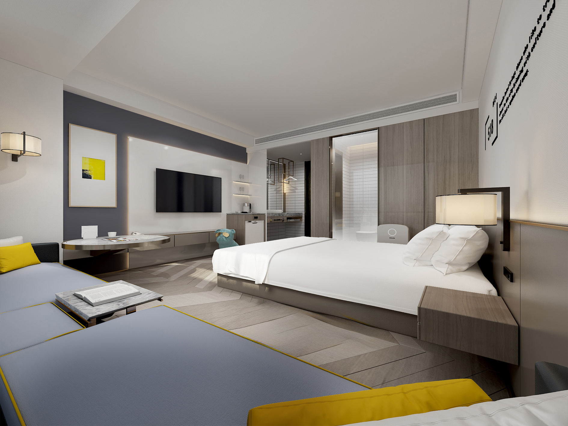 酒店客房丨中国北京丨李设计-14