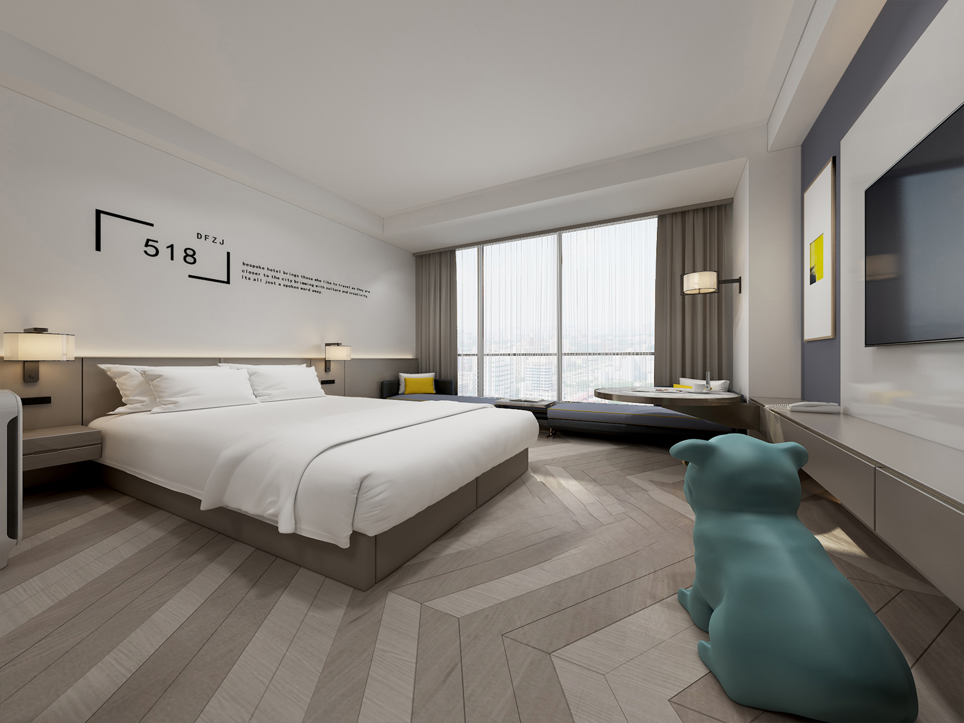 酒店客房丨中国北京丨李设计-15