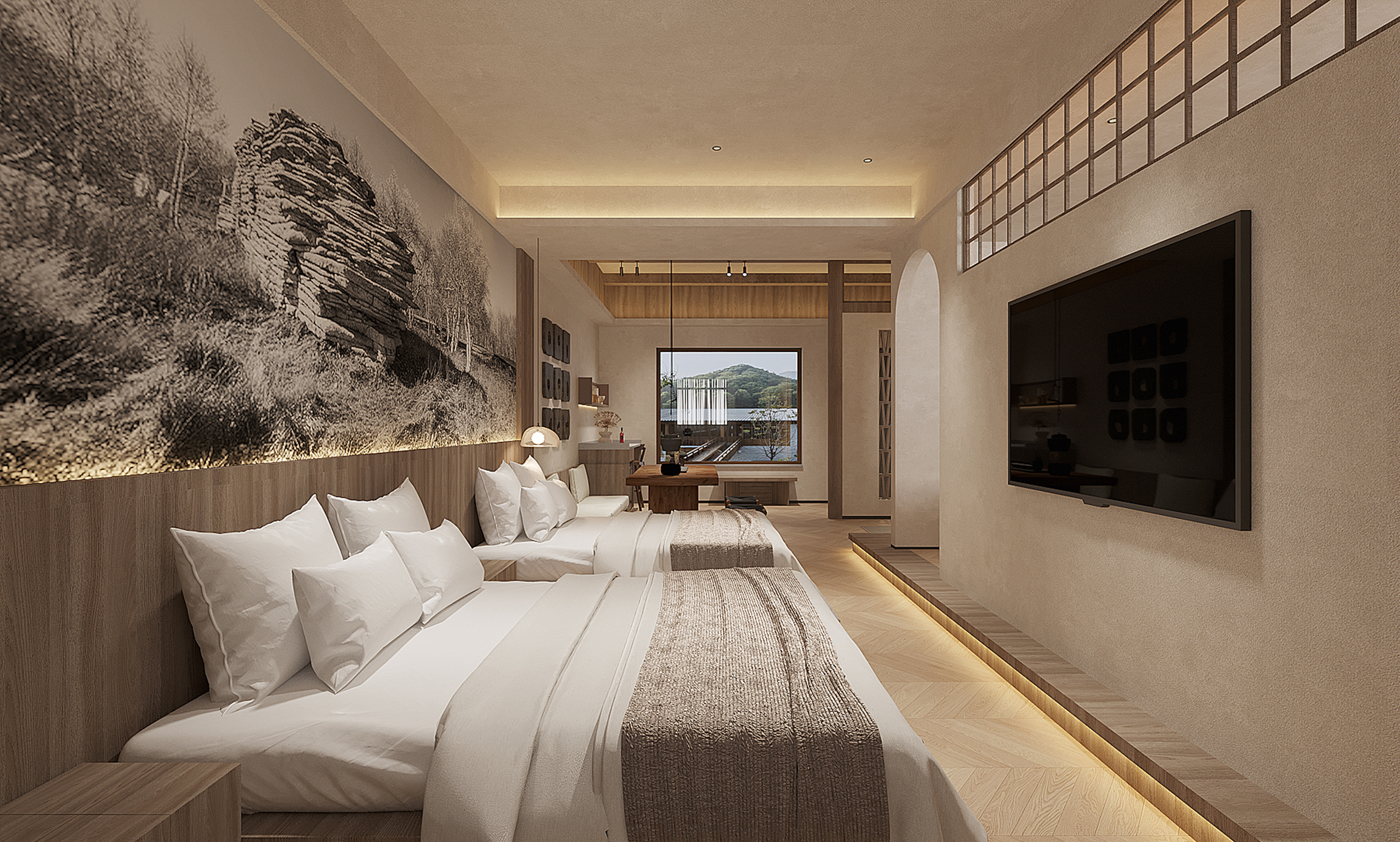 民宿客房丨中国赤峰丨李设计-13