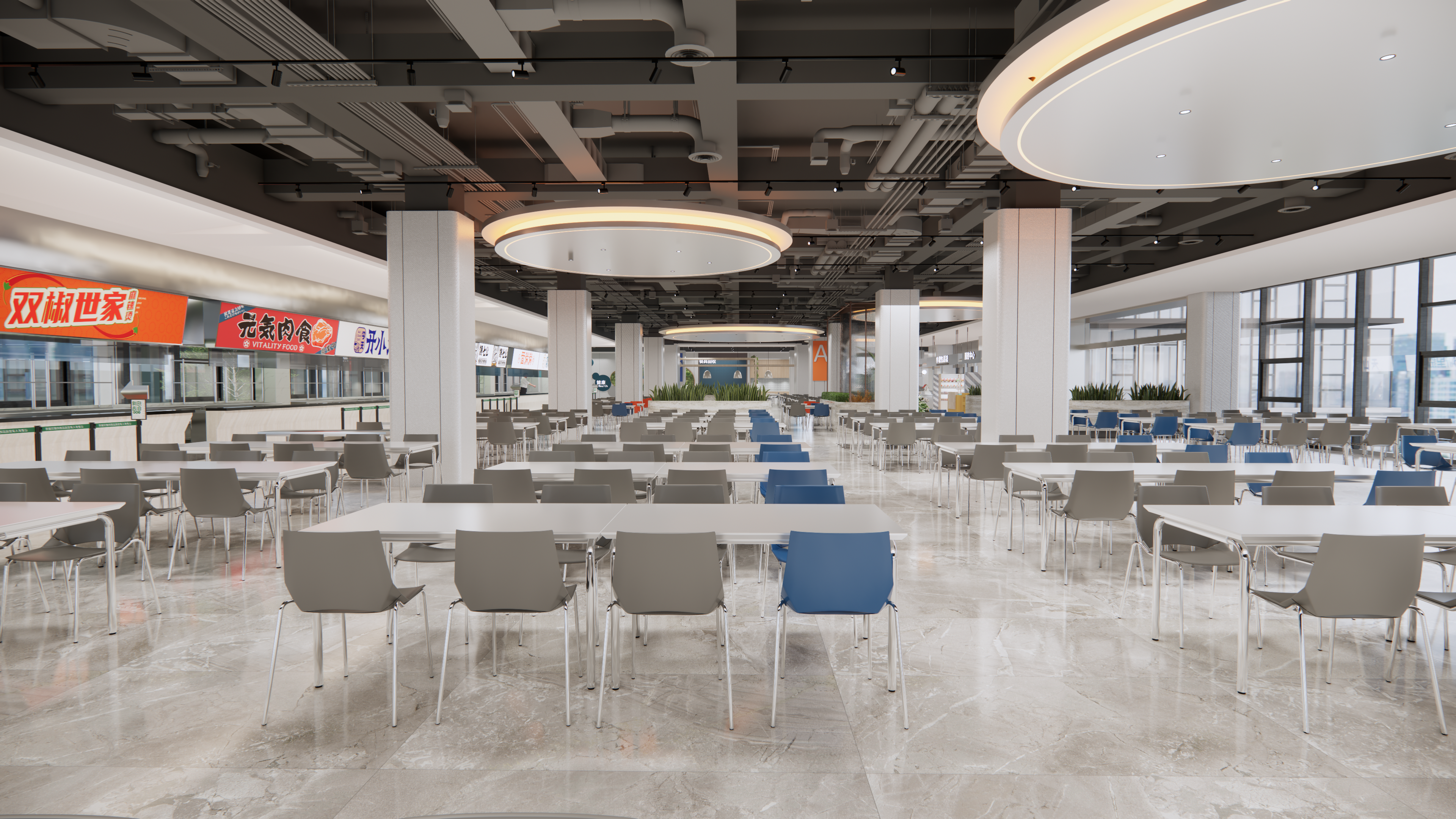 杭州吉利食堂丨中国杭州丨黄成龙 武汉叁生叁众设计-3