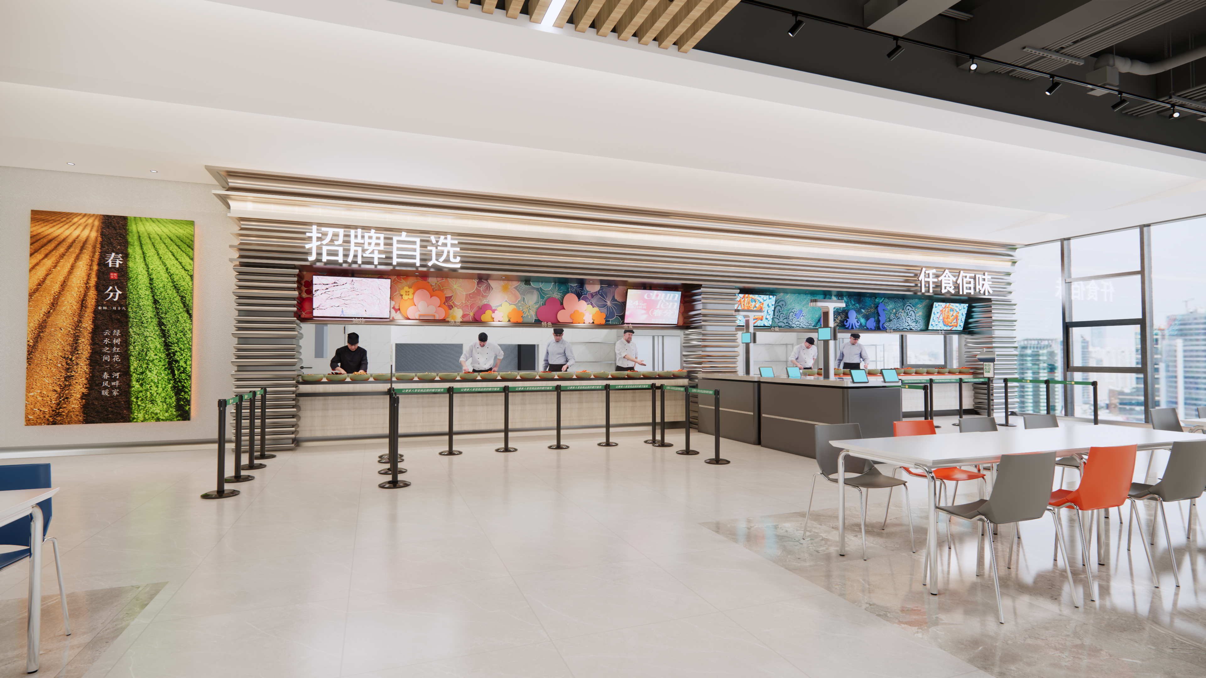 杭州吉利食堂丨中国杭州丨黄成龙 武汉叁生叁众设计-9