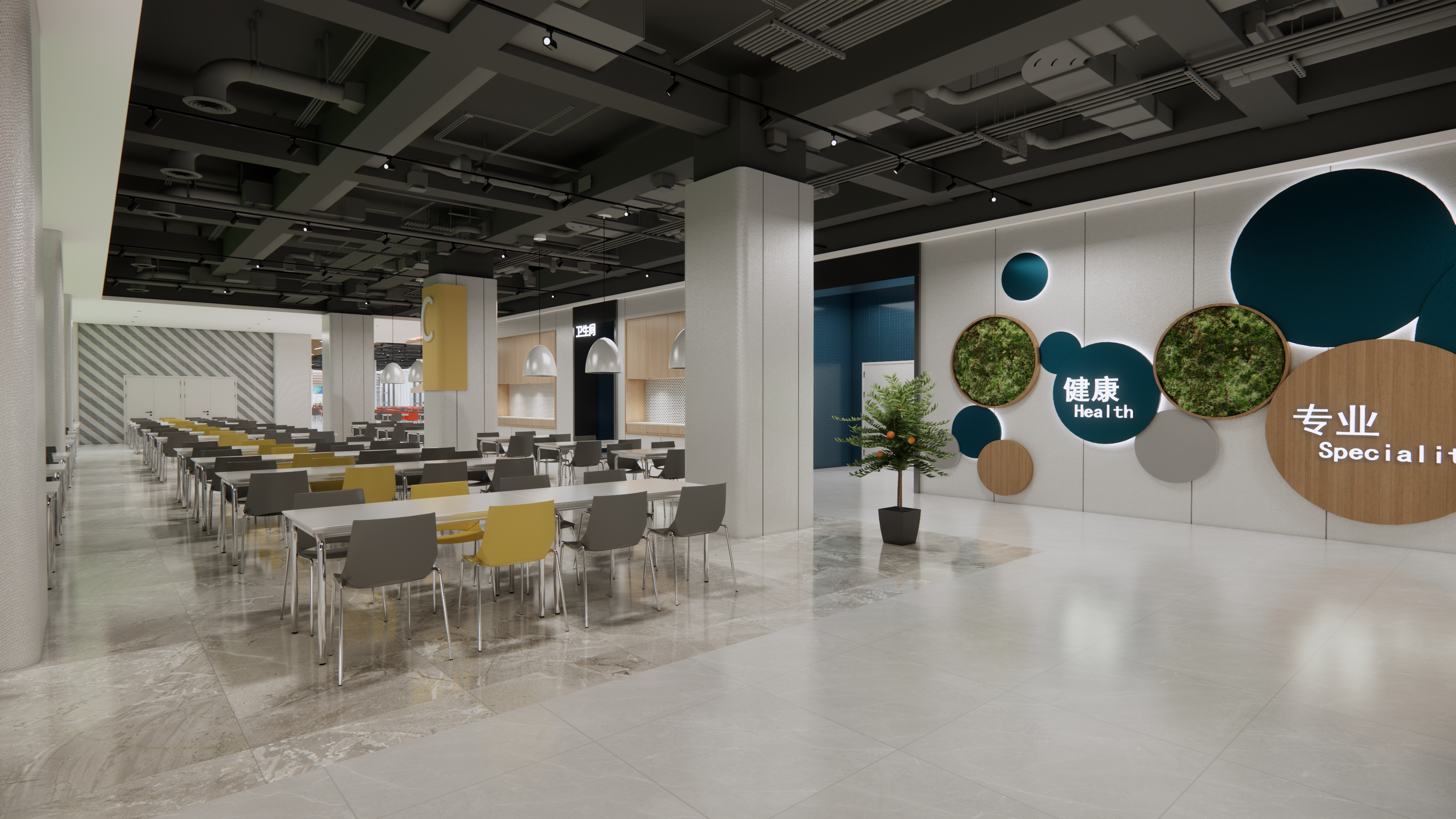 杭州吉利食堂丨中国杭州丨黄成龙 武汉叁生叁众设计-10