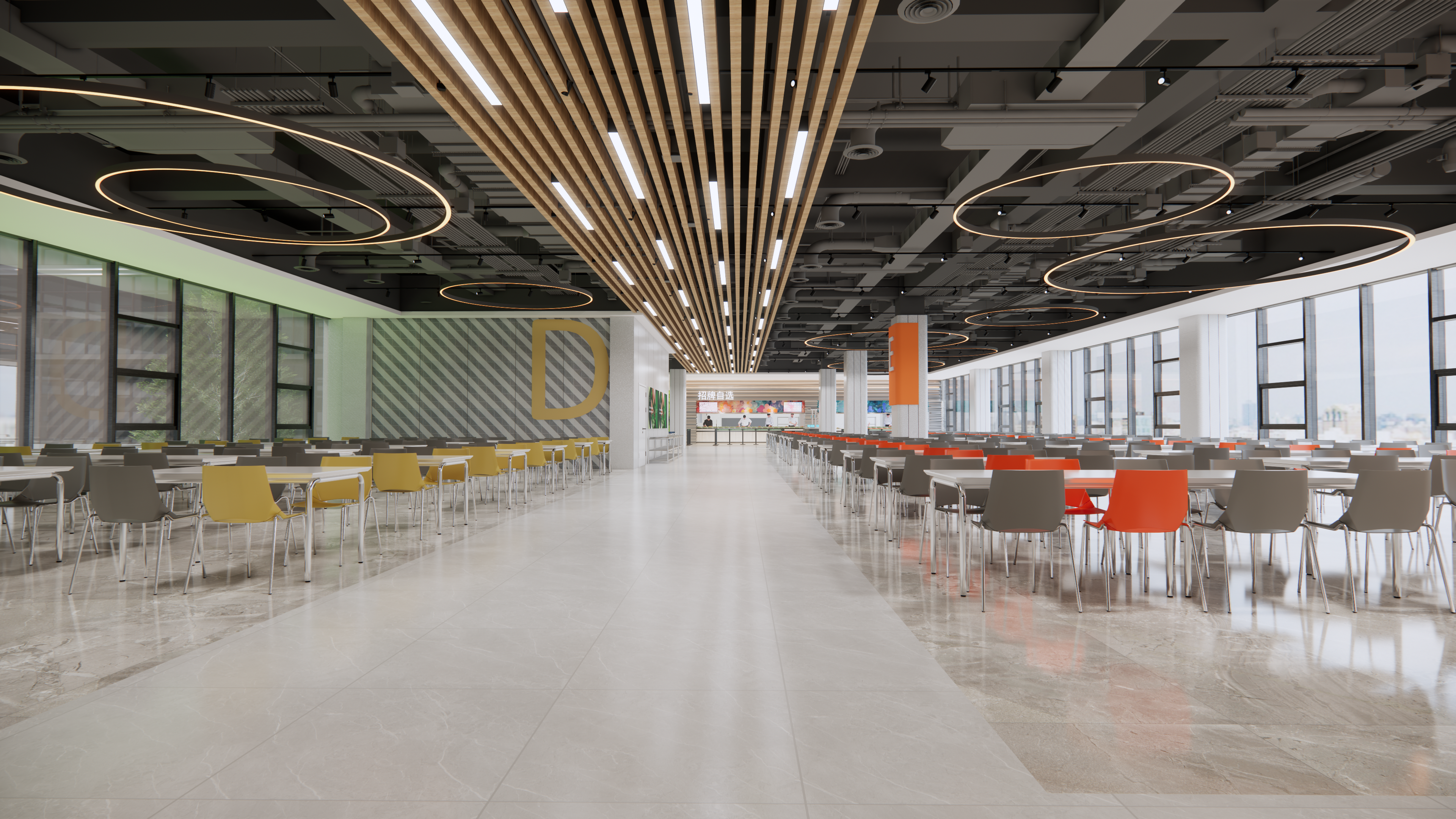 杭州吉利食堂丨中国杭州丨黄成龙 武汉叁生叁众设计-11