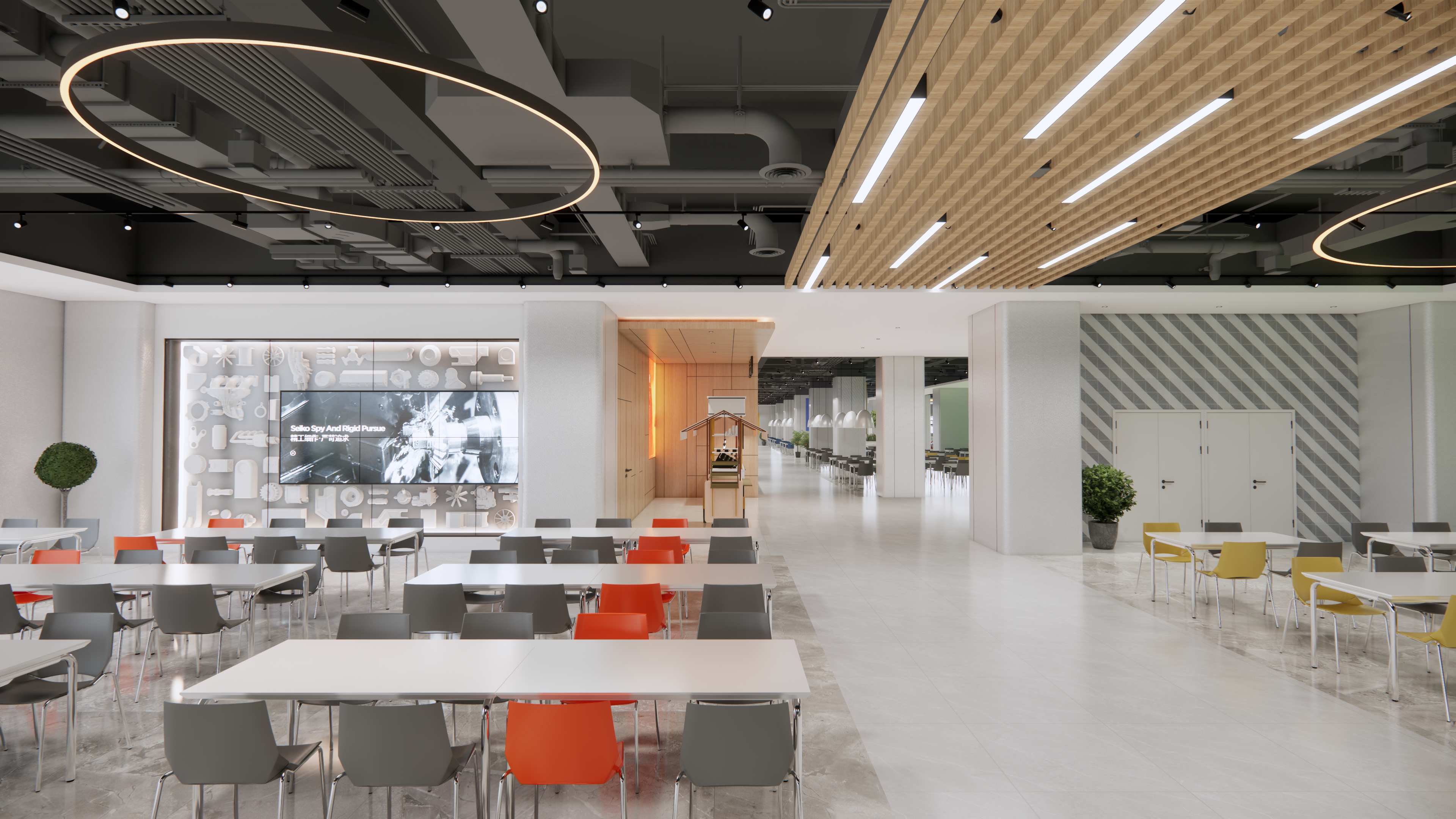 杭州吉利食堂丨中国杭州丨黄成龙 武汉叁生叁众设计-12
