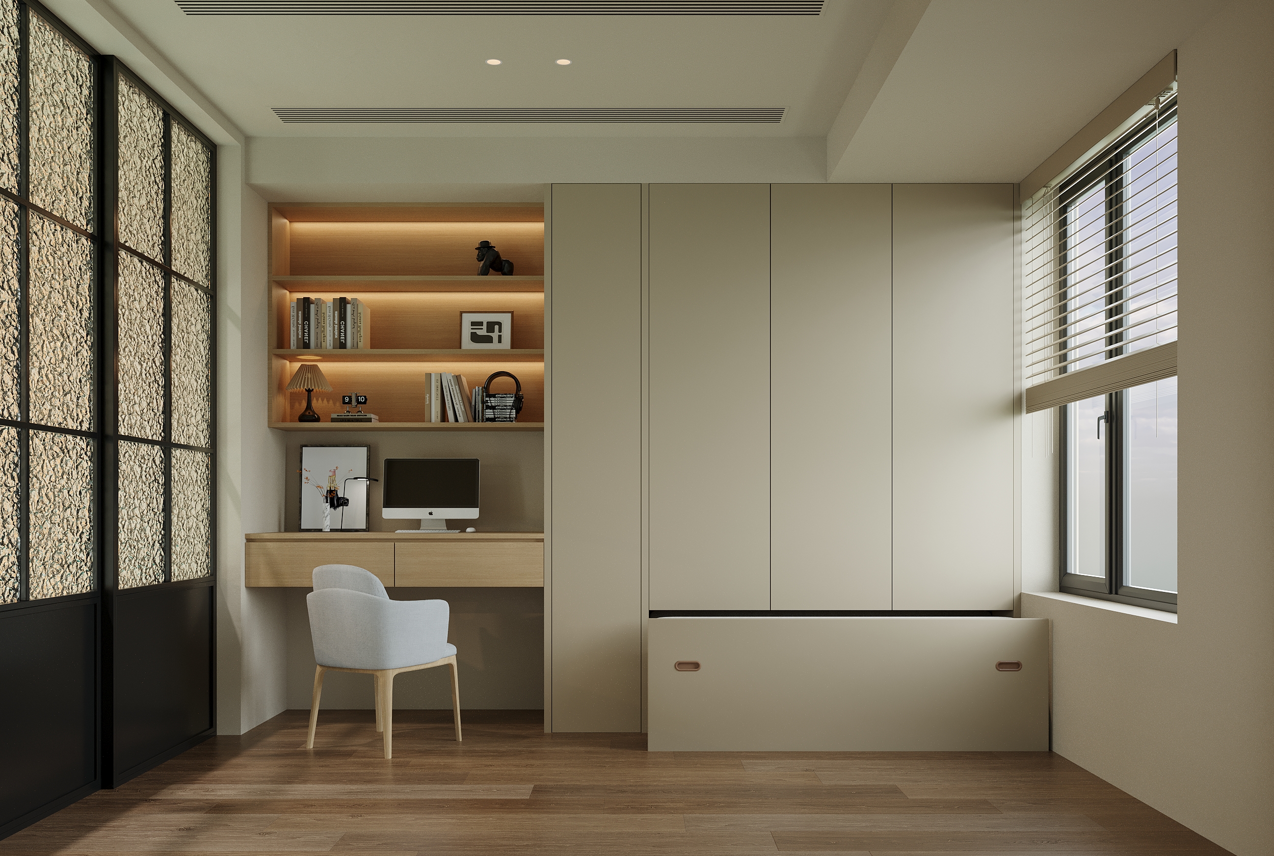 华润九里134㎡奶油风设计案例丨中国重庆丨廖雪松-3