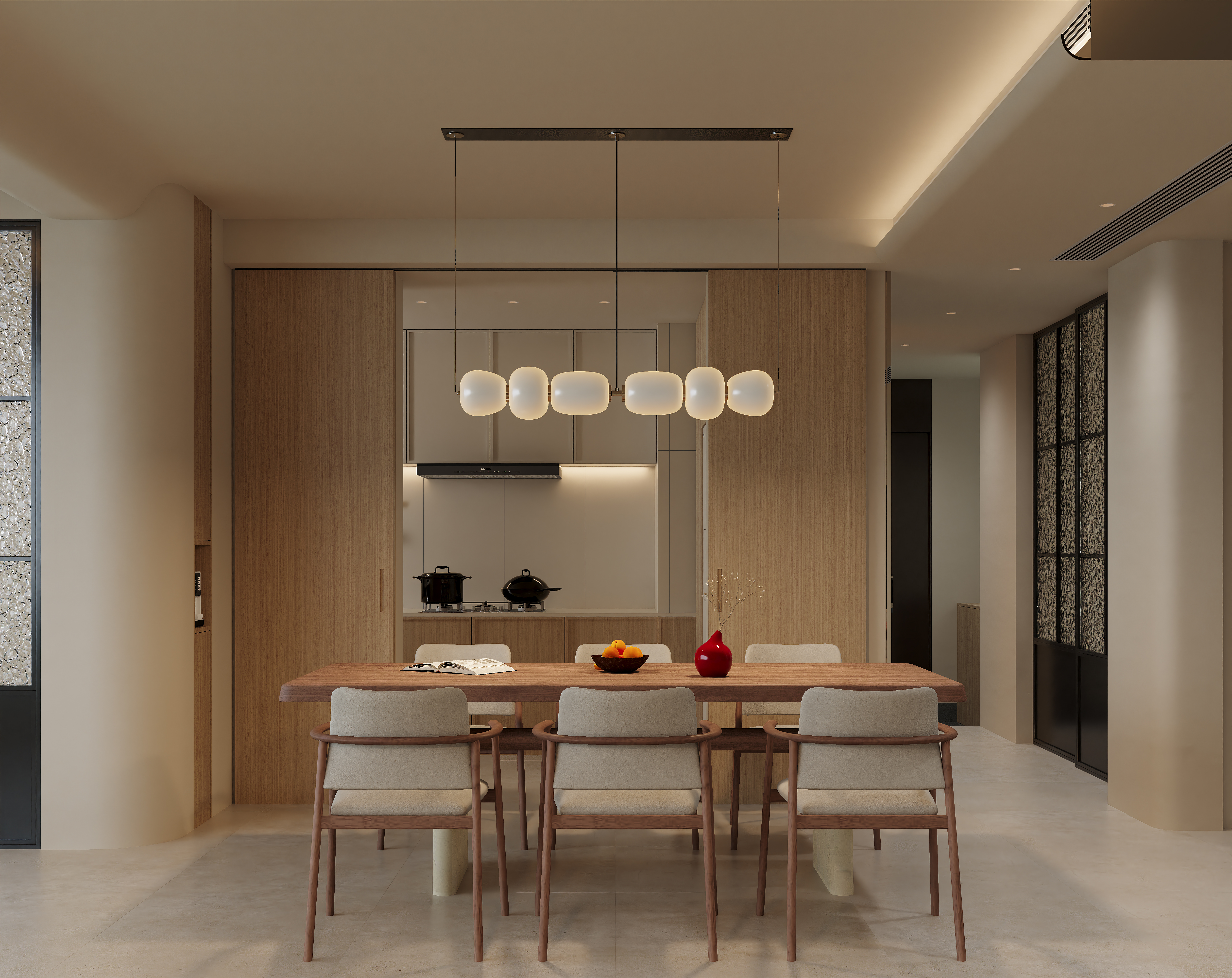 华润九里134㎡奶油风设计案例丨中国重庆丨廖雪松-6