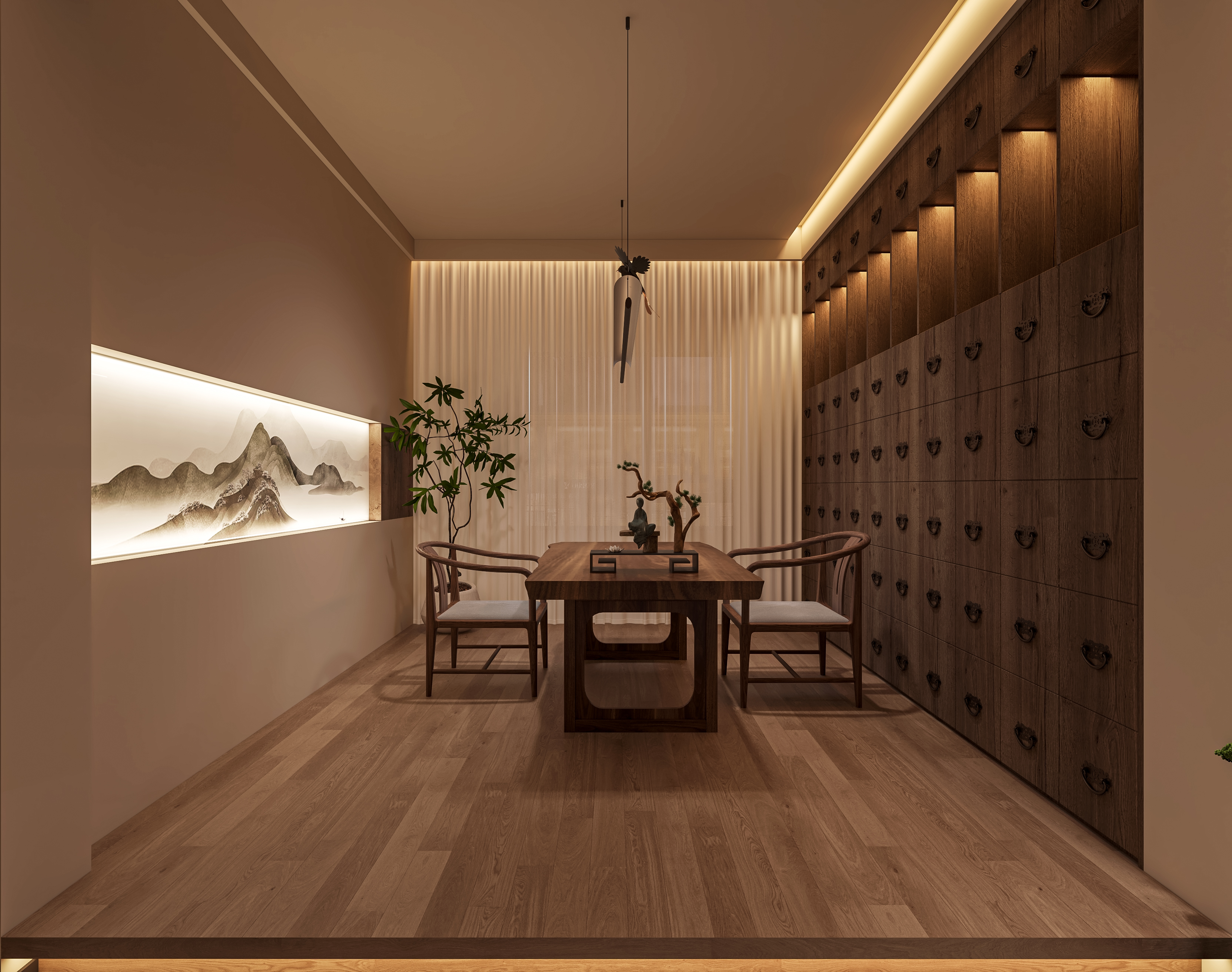 500m²宋氏美学养生馆丨中国淮南丨周周设计-13