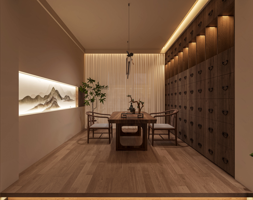 500m²宋氏美学养生馆丨中国淮南丨周周设计-13