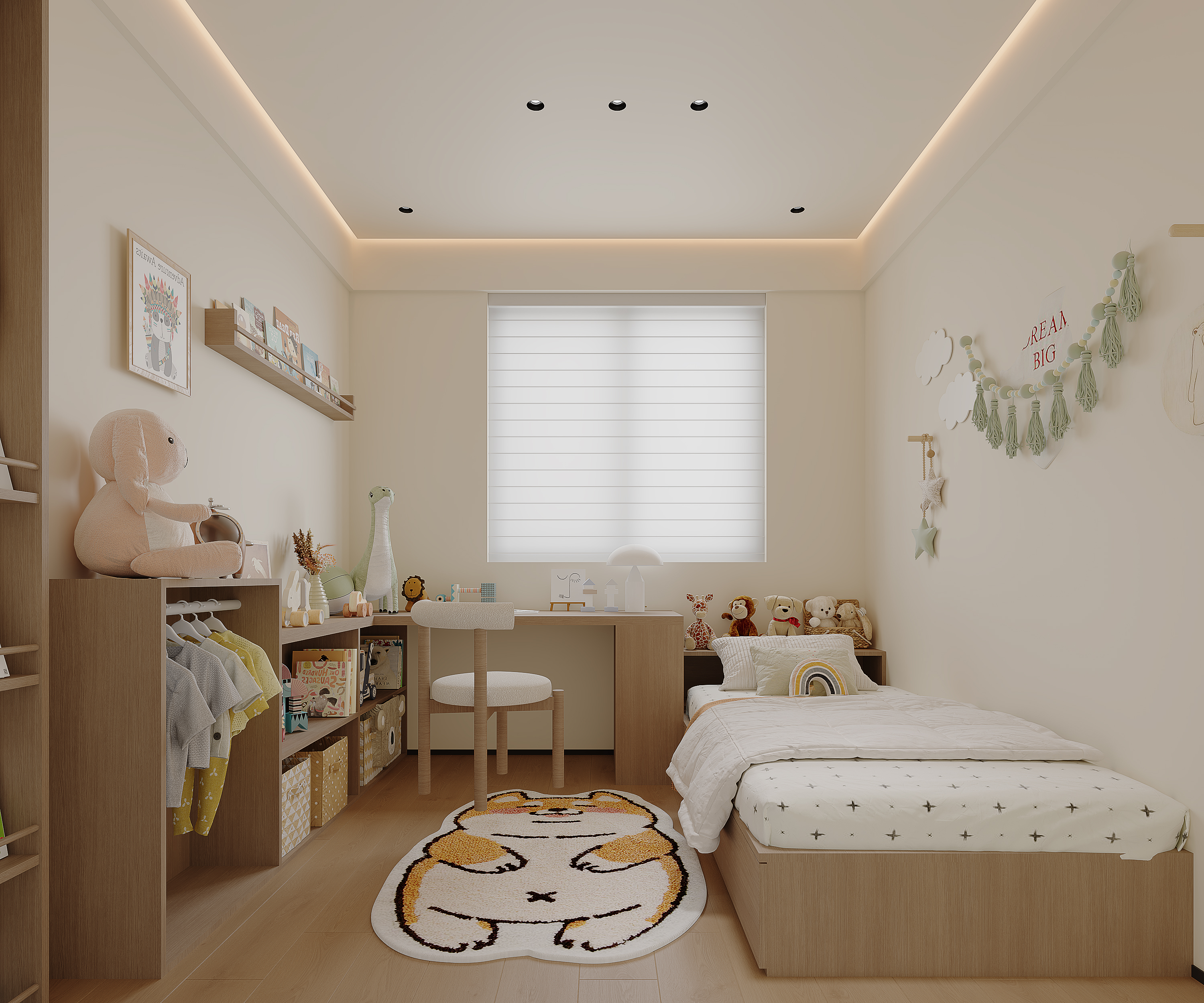 公园大道125㎡原木风私宅丨中国芜湖丨玖伍设计-8