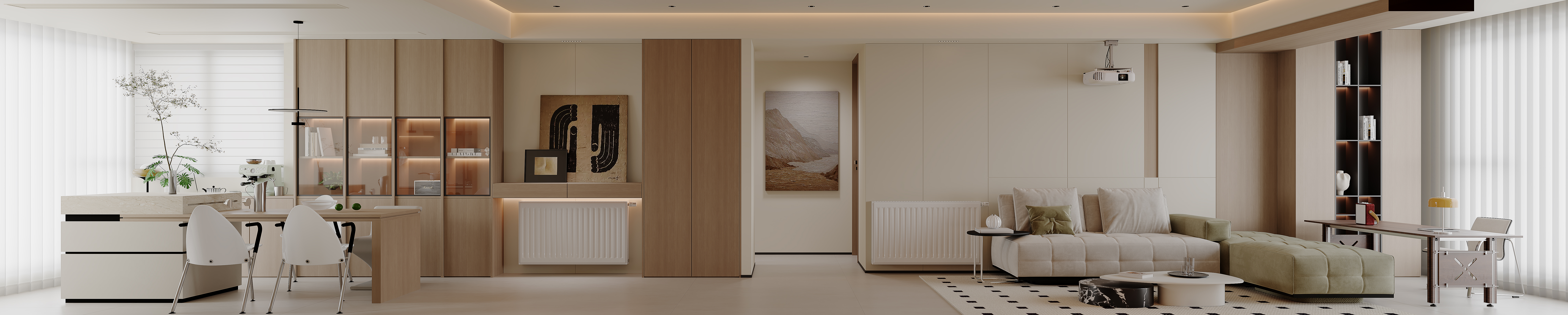 公园大道125㎡原木风私宅丨中国芜湖丨玖伍设计-5