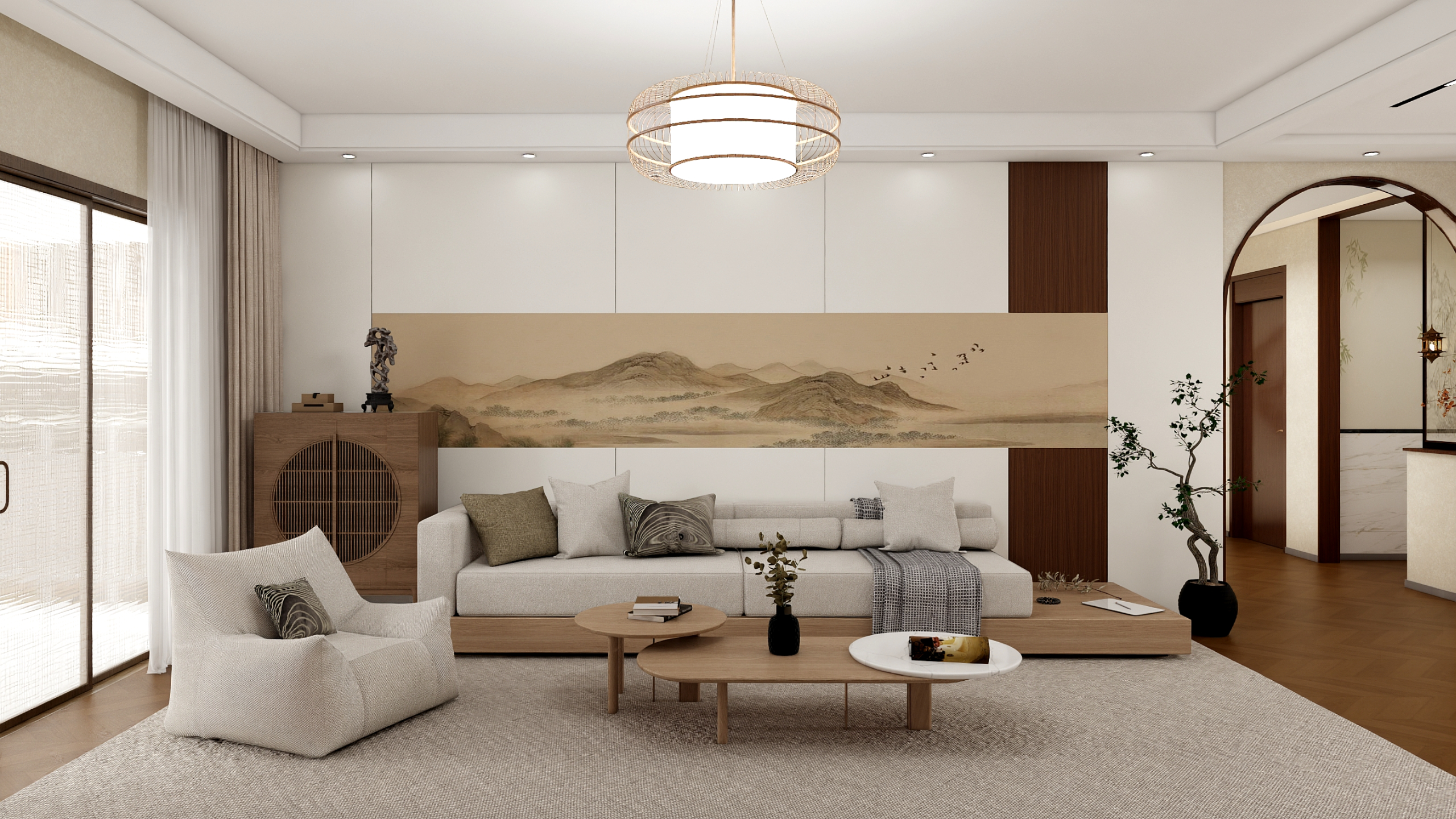 宋氏140㎡简约设计丨中国包头丨一颗小菠萝-4