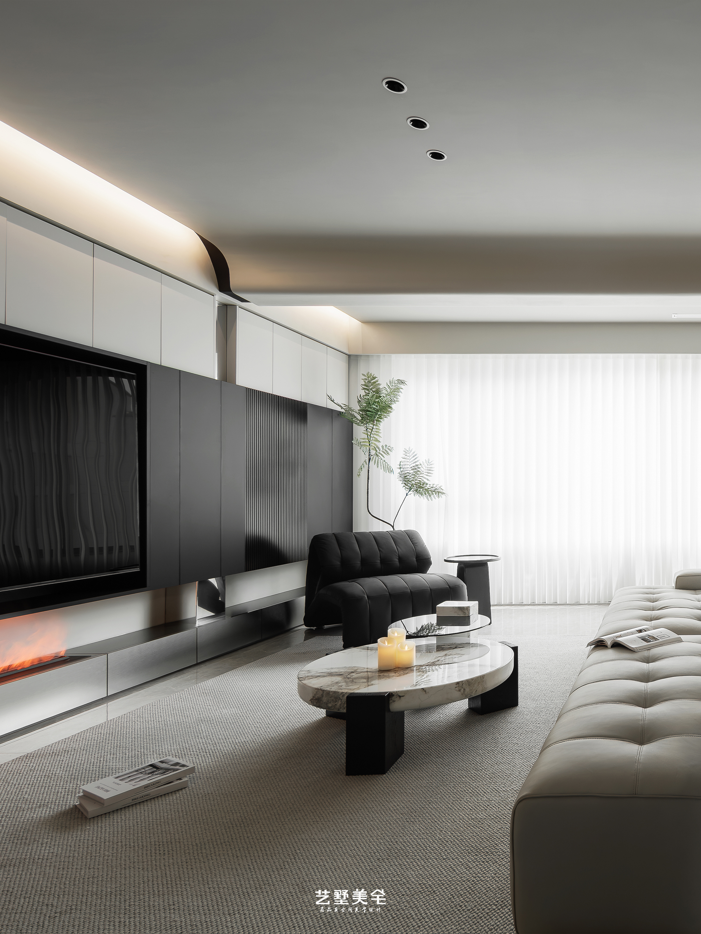 艺墅美宅 · 实景 139㎡高级灰克制美学 现代高级感栖居丨中国合肥丨王琴-15