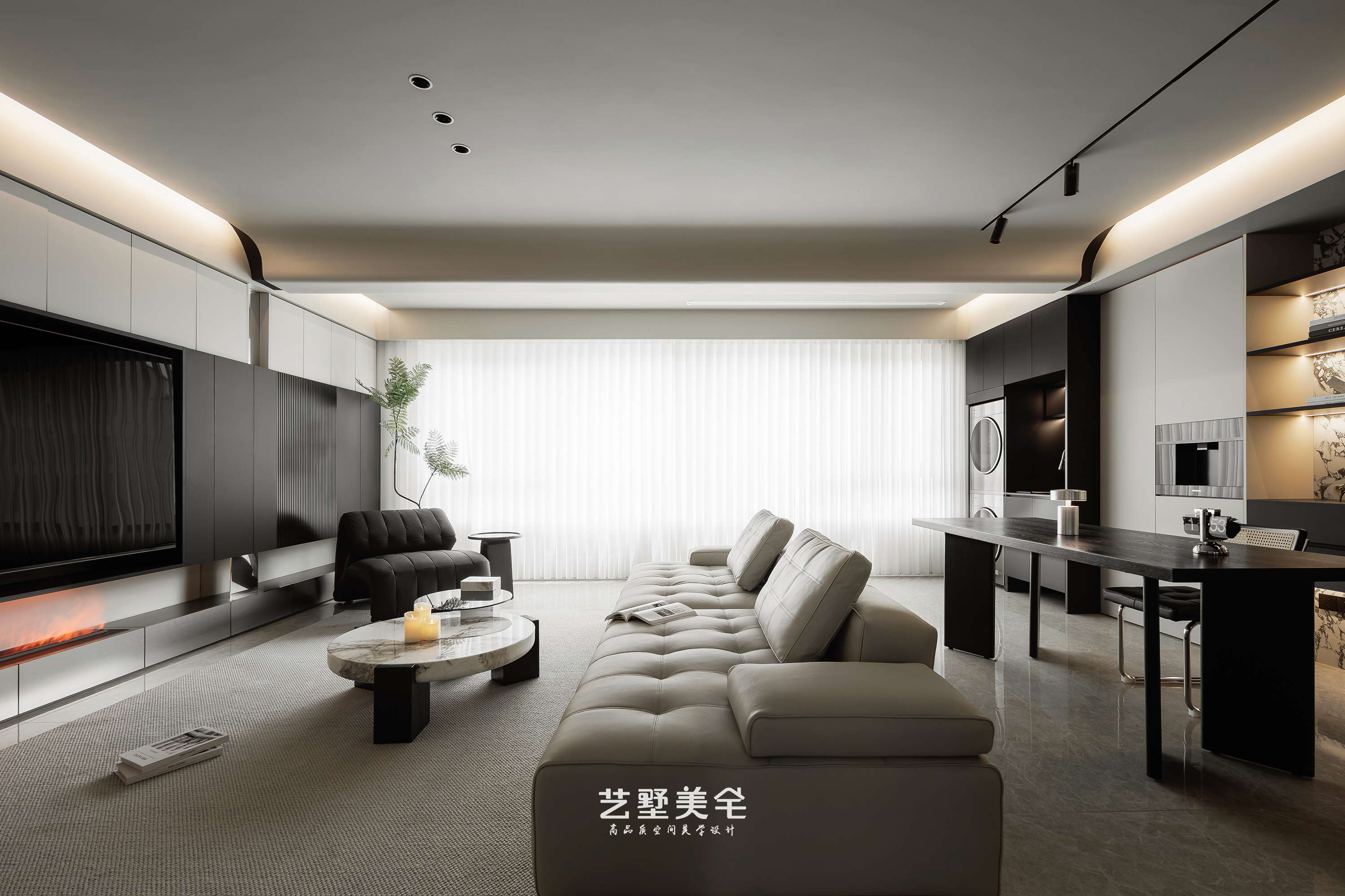 艺墅美宅 · 实景 139㎡高级灰克制美学 现代高级感栖居丨中国合肥丨王琴-16