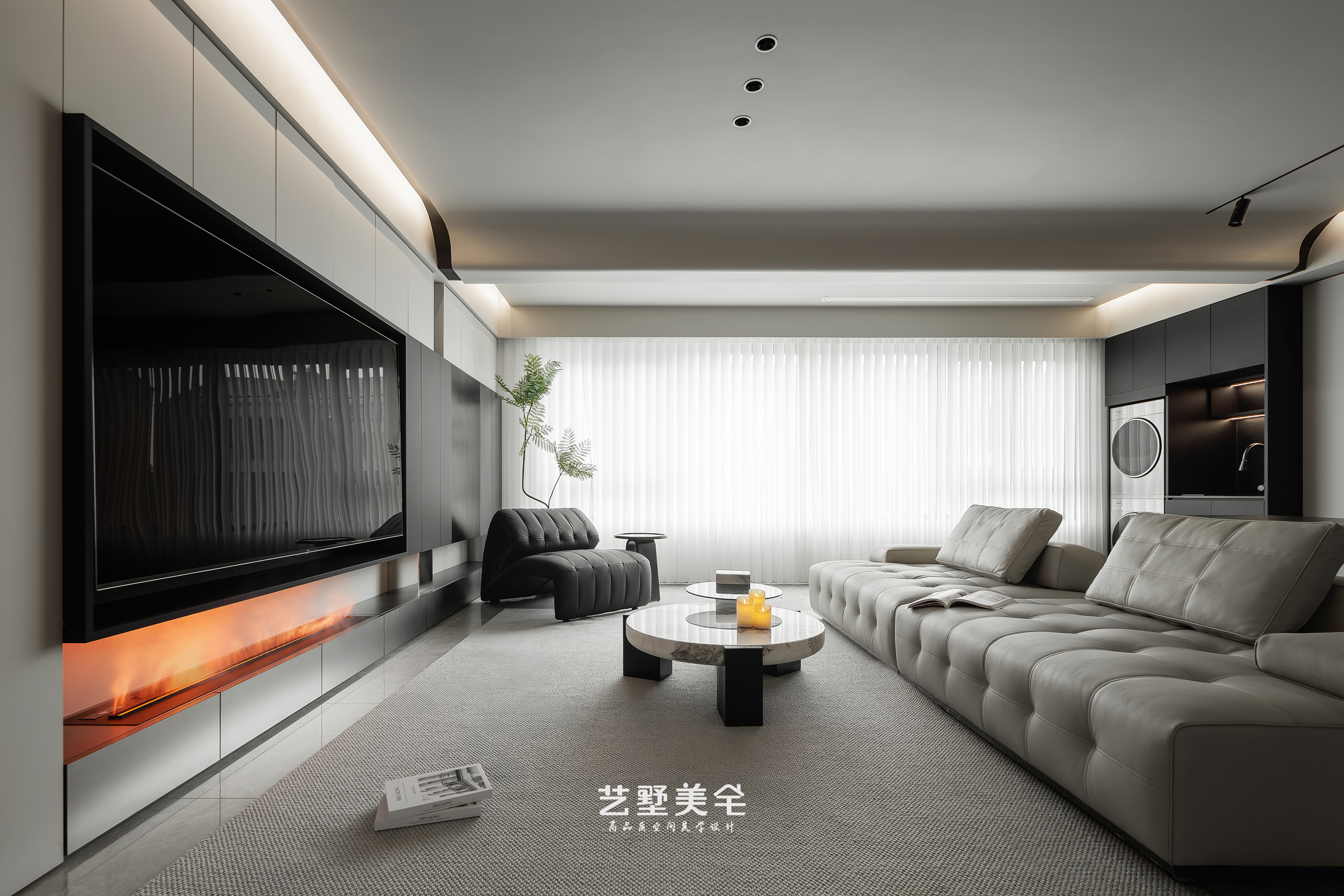 艺墅美宅 · 实景 139㎡高级灰克制美学 现代高级感栖居丨中国合肥丨王琴-19