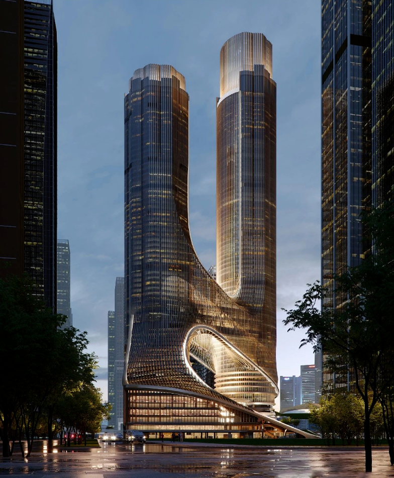 深圳湾超级总部C塔丨中国深圳丨扎哈事务所-0