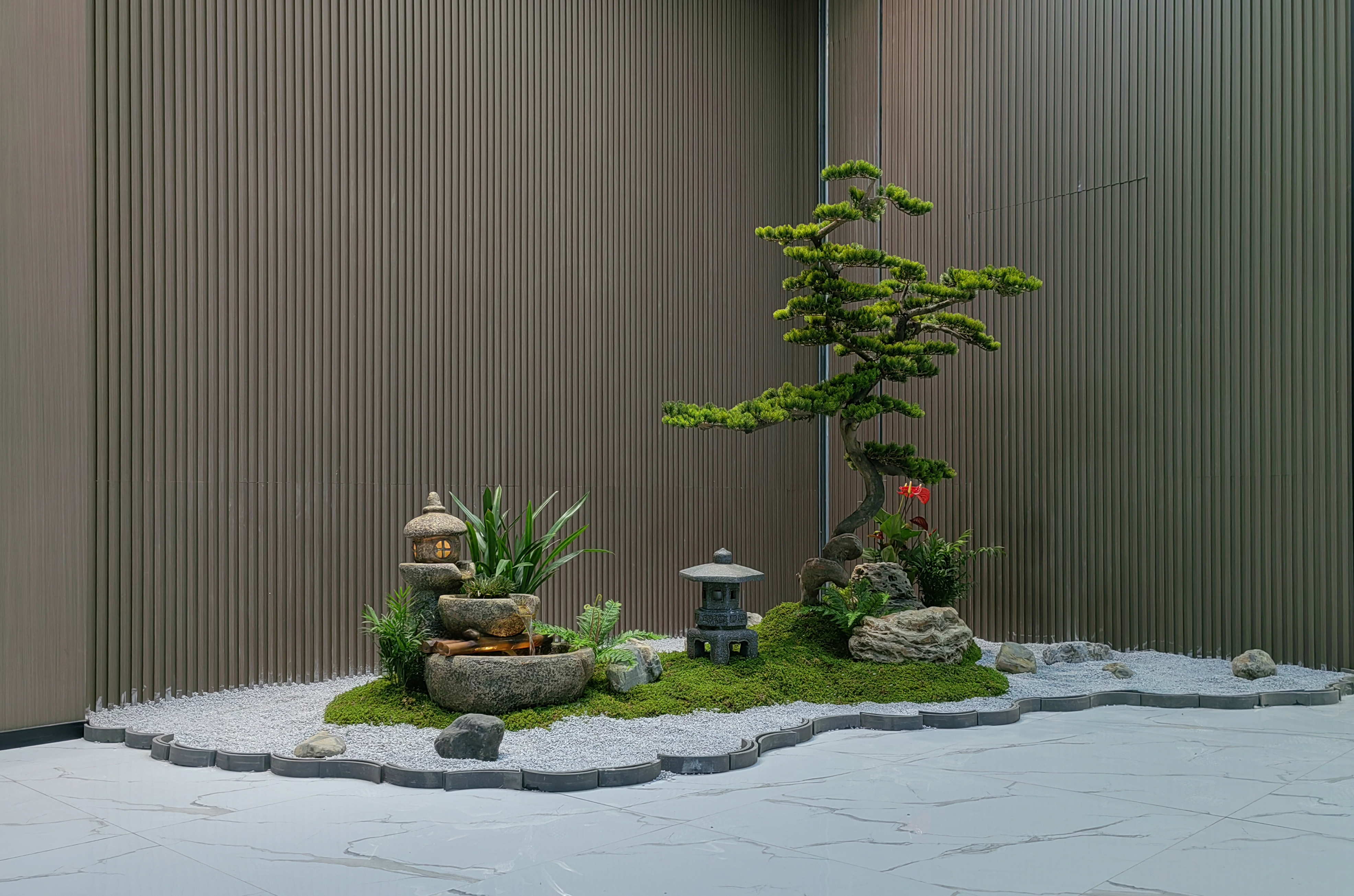 商场改办公  手扶梯装饰  办公室绿化  枯山水  茶水间丨中国漳州丨换糖铺-10