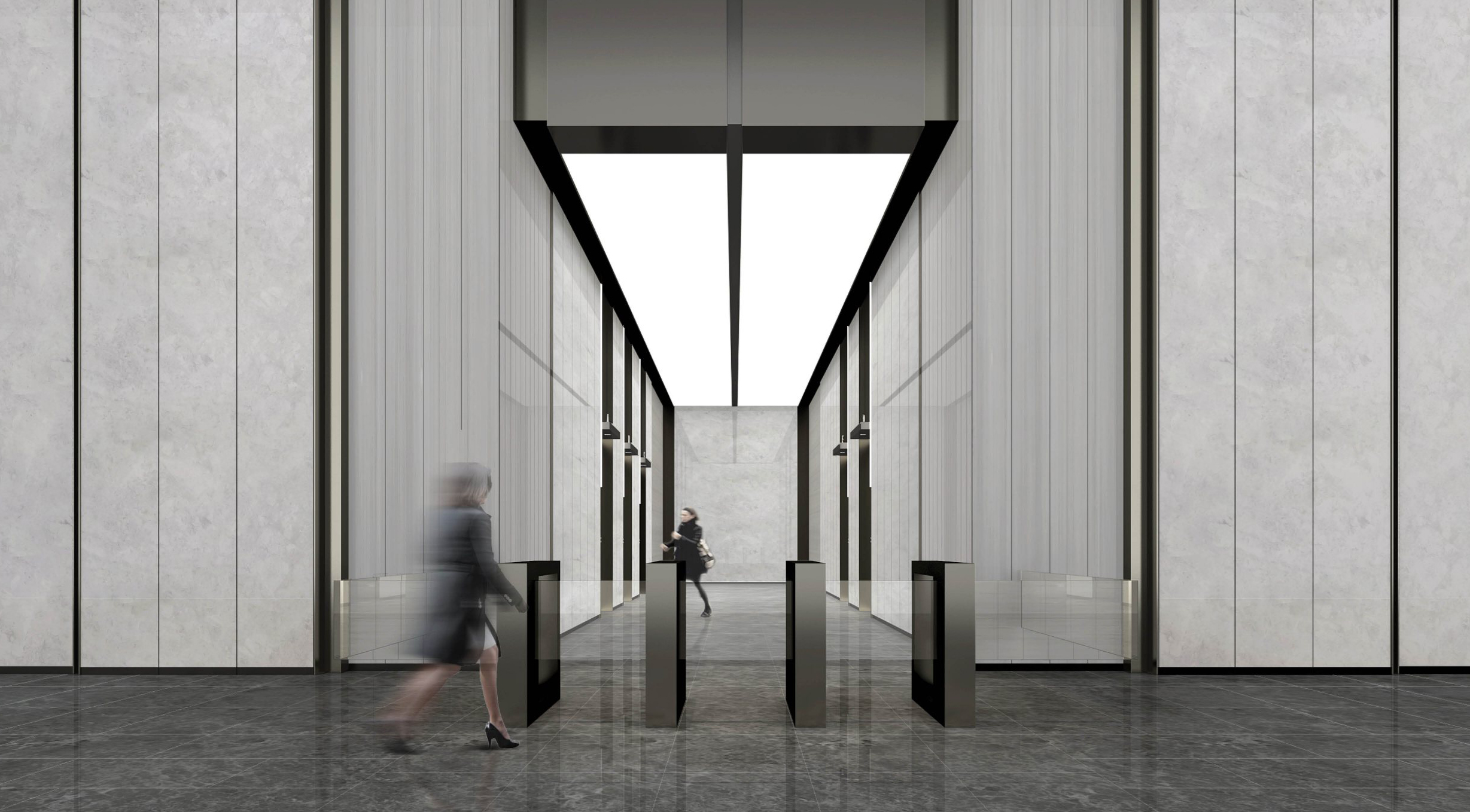 某大楼大厅公区设计丨中国杭州丨设计师-1