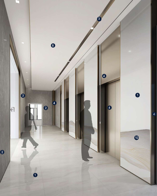 某大楼大厅公区设计丨中国杭州丨设计师-6