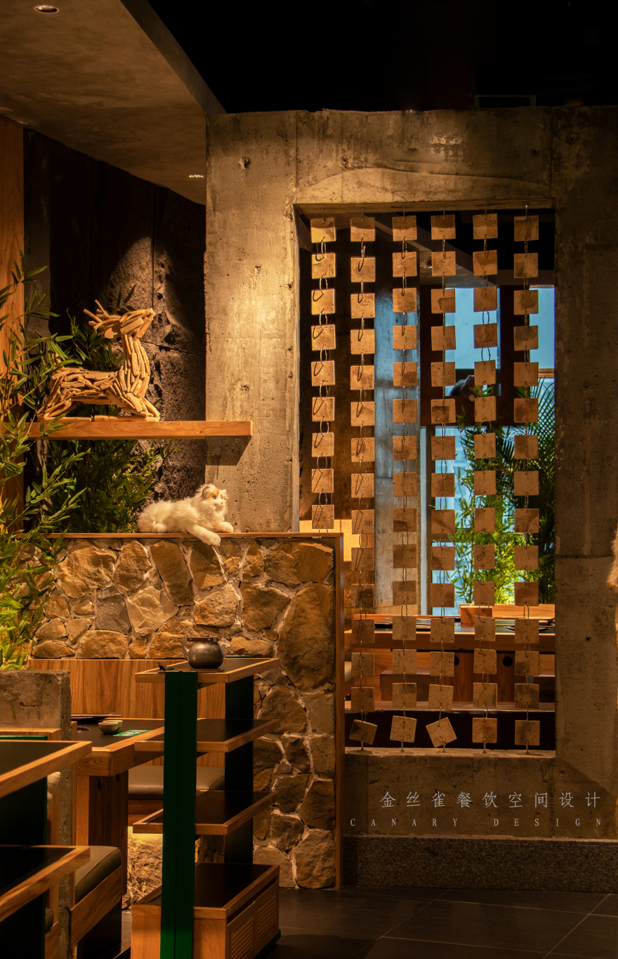 倔小猫1000平山野风火锅丨中国合肥丨金丝雀餐饮空间设计-9