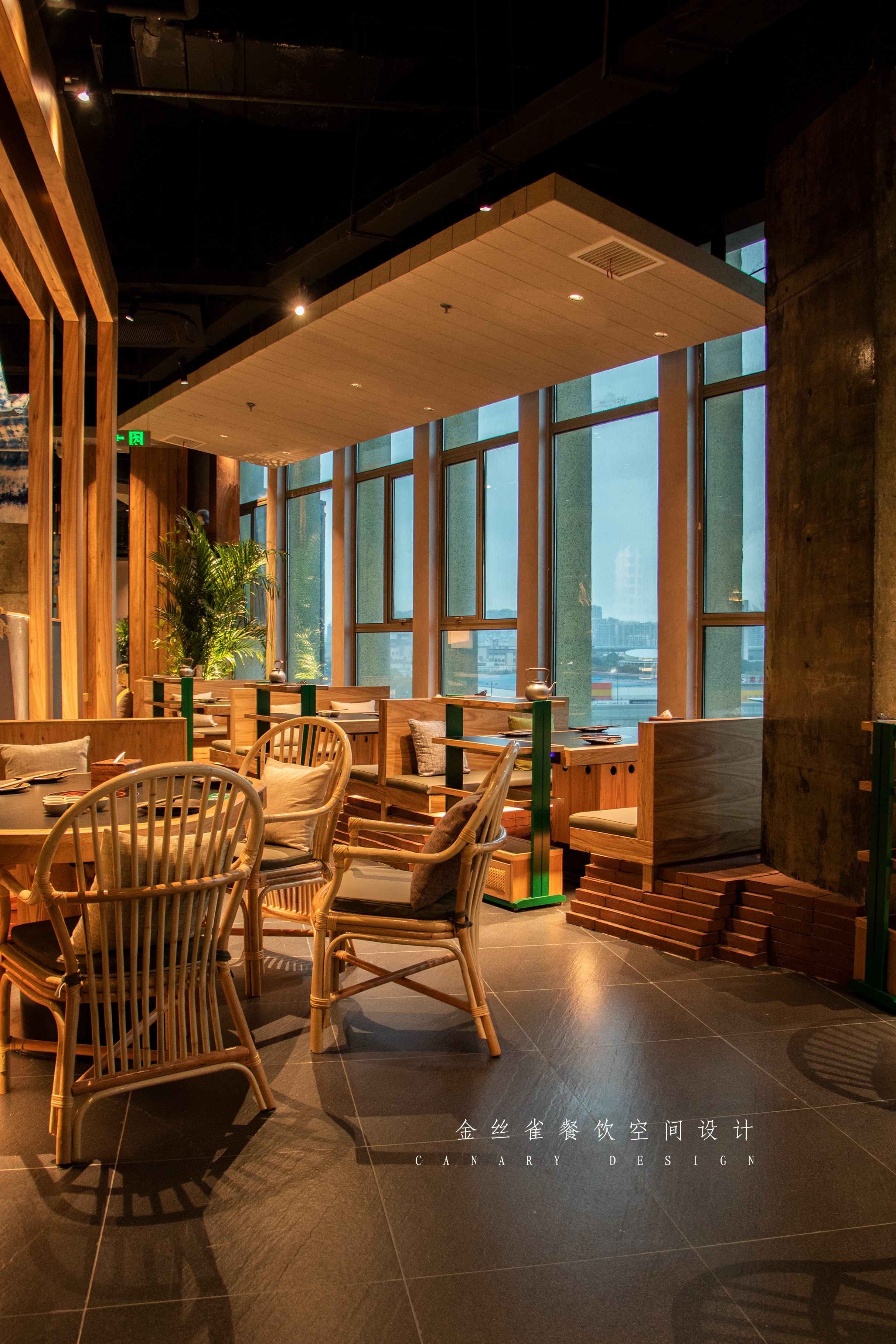 倔小猫1000平山野风火锅丨中国合肥丨金丝雀餐饮空间设计-14