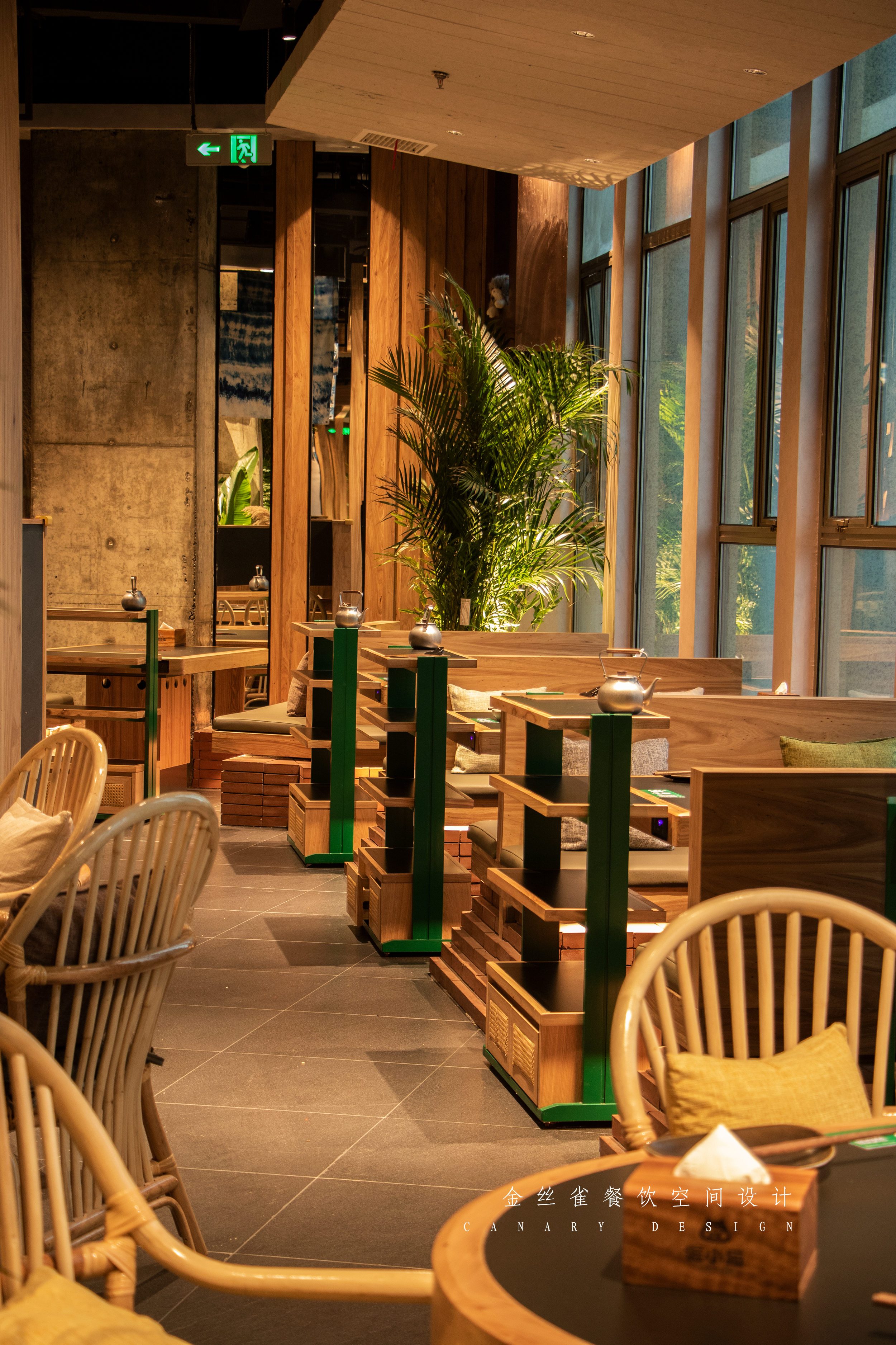 倔小猫1000平山野风火锅丨中国合肥丨金丝雀餐饮空间设计-15