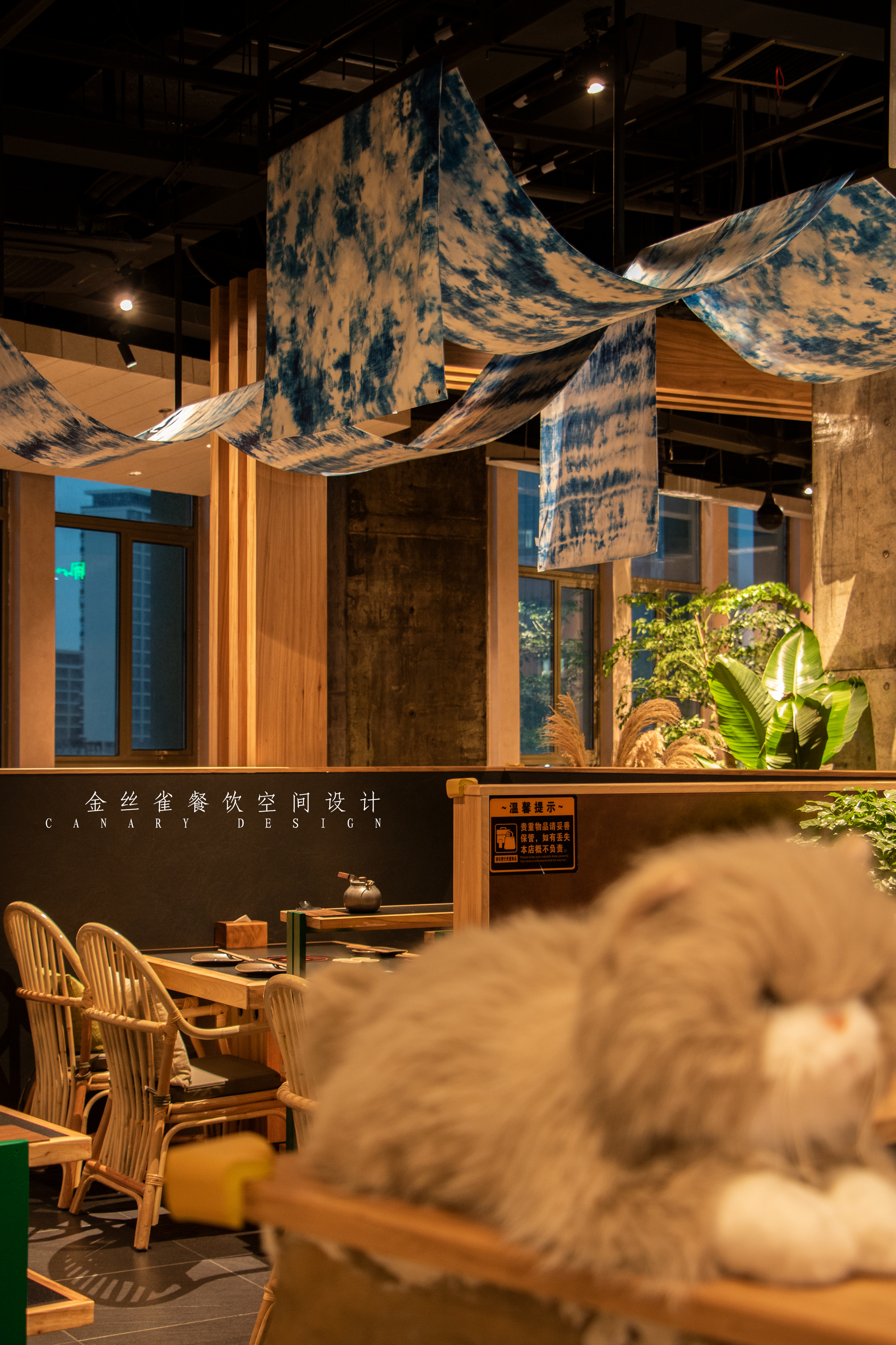 倔小猫1000平山野风火锅丨中国合肥丨金丝雀餐饮空间设计-17