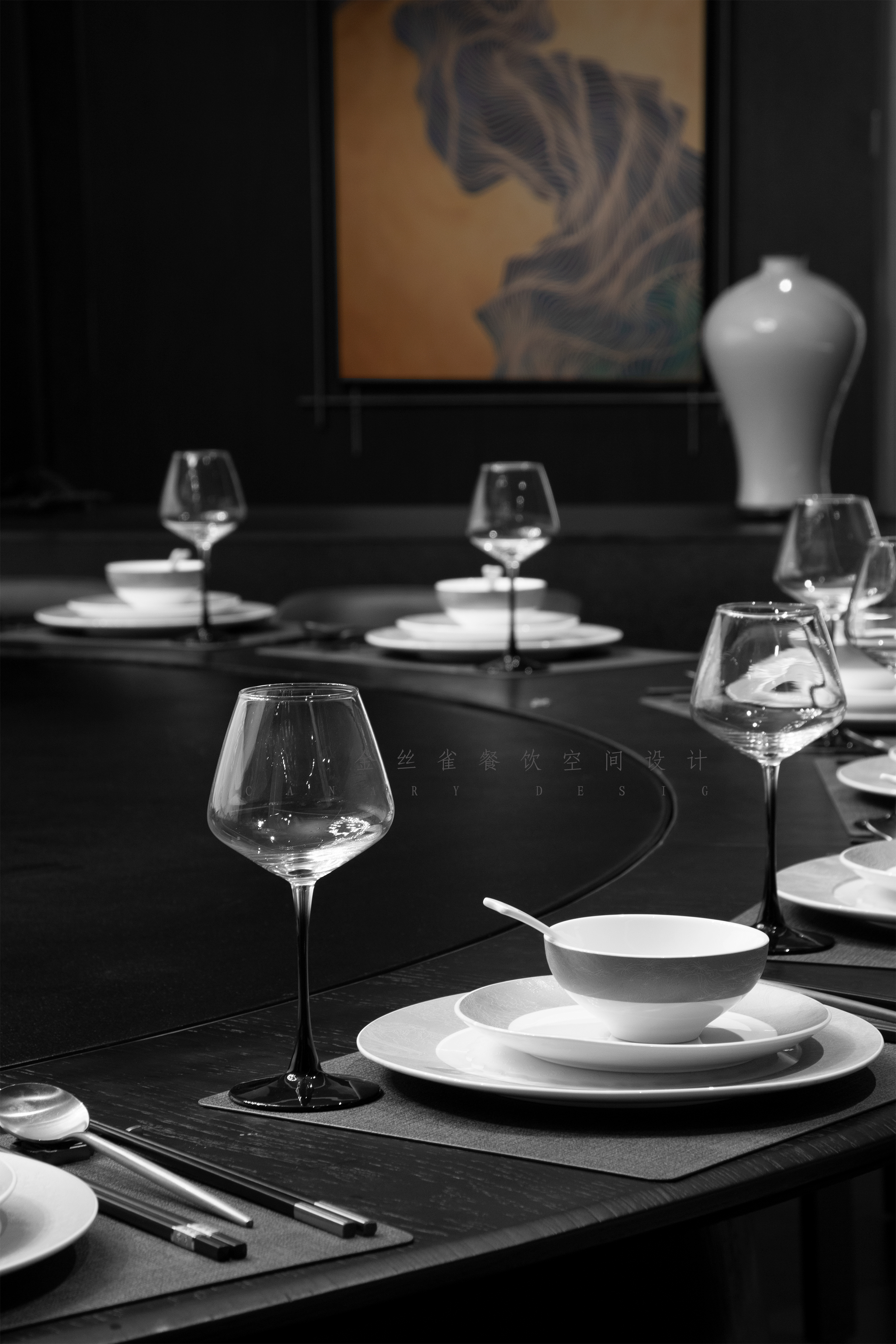 800㎡隐园商务餐厅丨中国合肥丨金丝雀餐饮空间设计-6