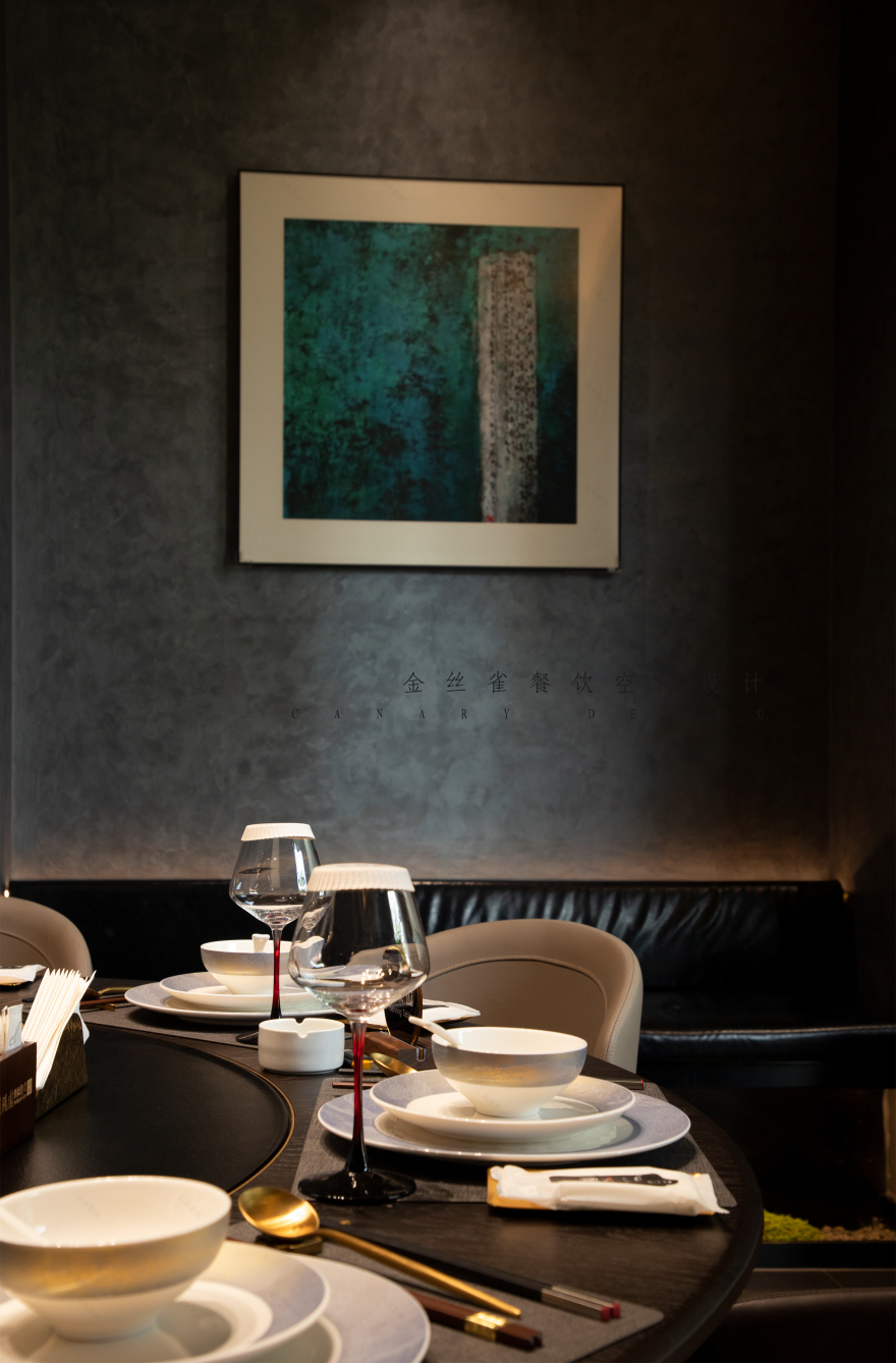 800㎡隐园商务餐厅丨中国合肥丨金丝雀餐饮空间设计-9