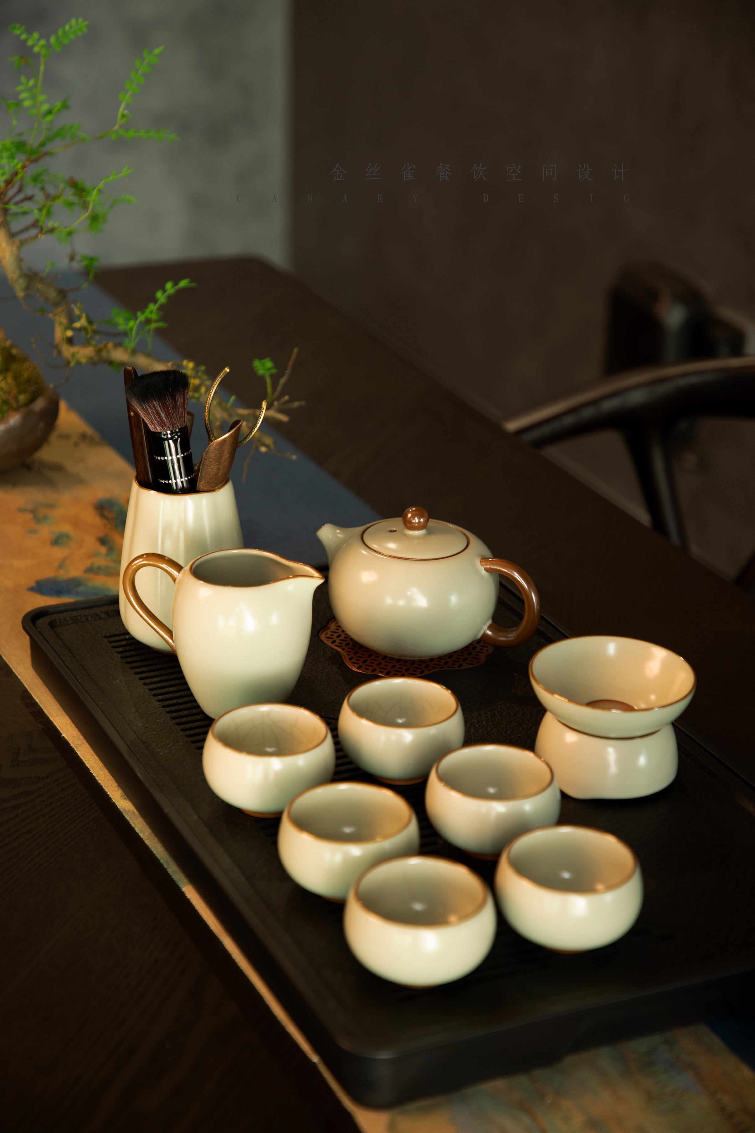 800㎡隐园商务餐厅丨中国合肥丨金丝雀餐饮空间设计-5