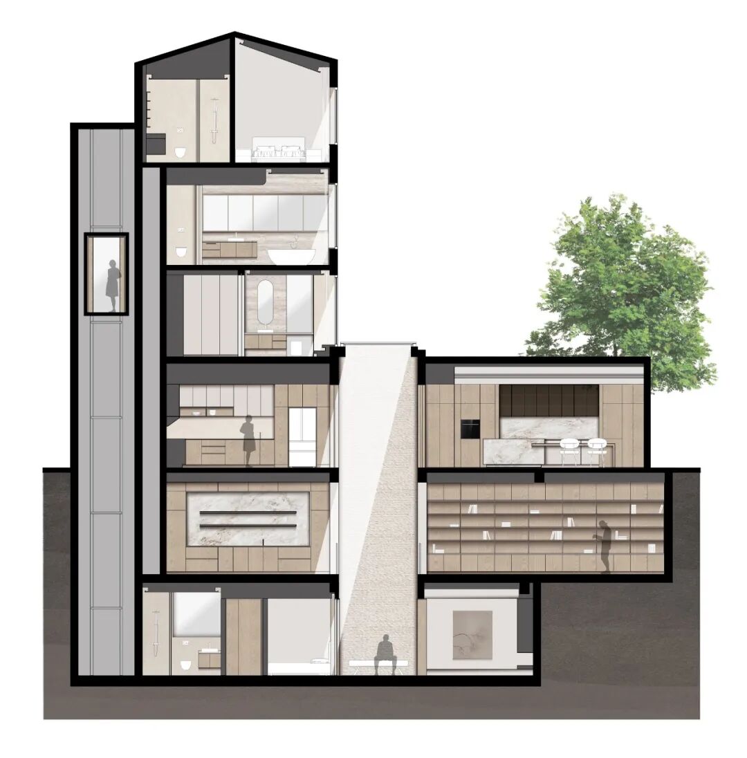 住宅·最深的仰望丨中国北京丨空景设计机构-43