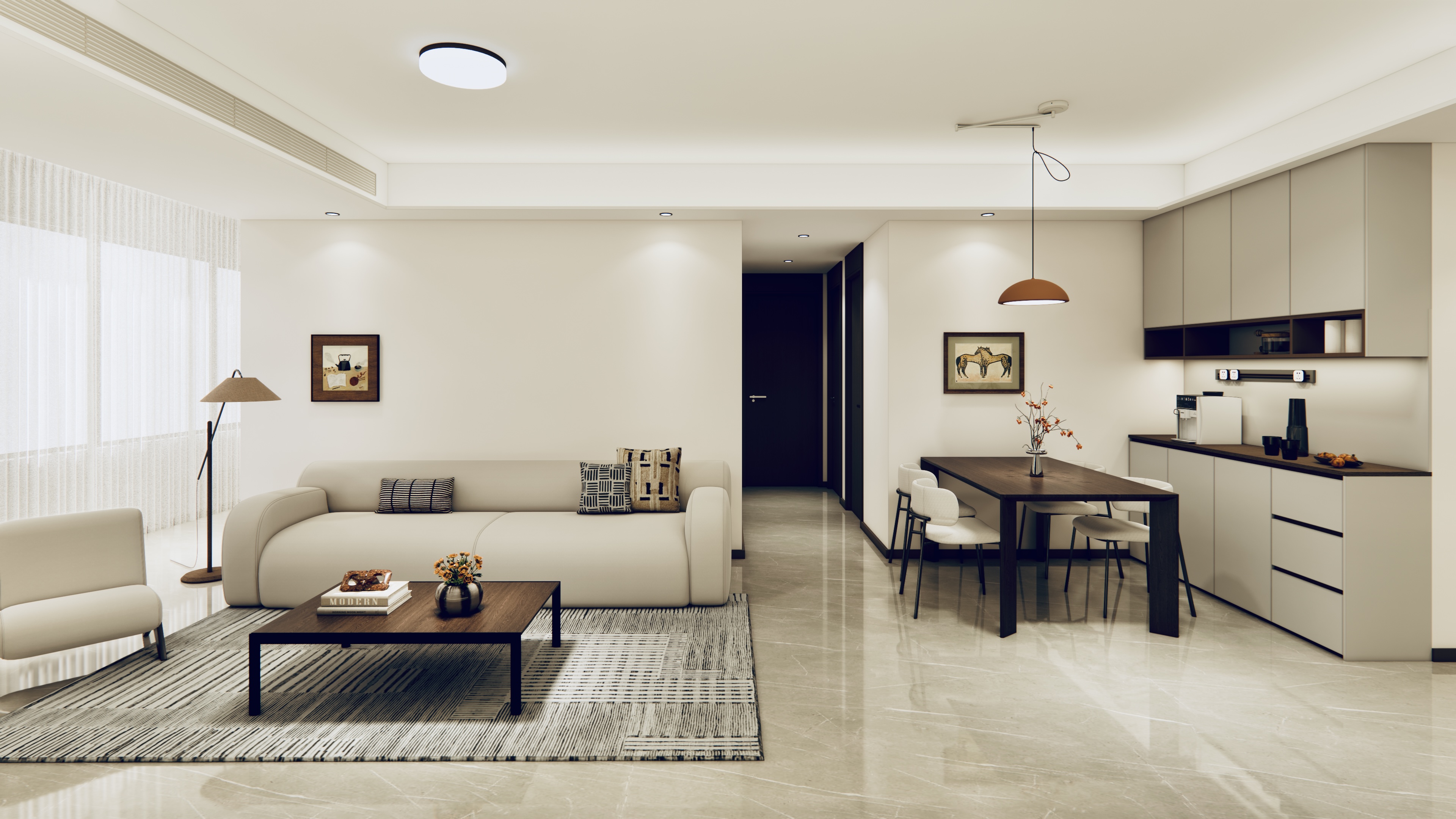 龙湖舜山府113平精装改造丨中国长沙丨湖南秩序空间设计-1