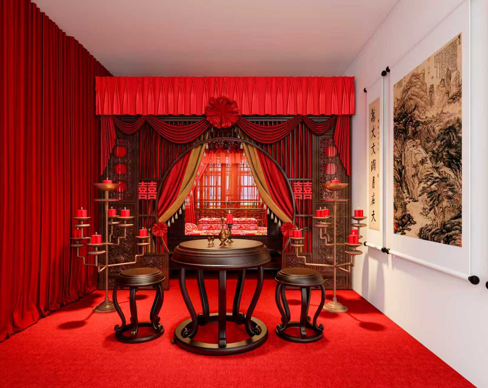 结婚登记处打卡布景丨中国合肥丨原岂设计-3